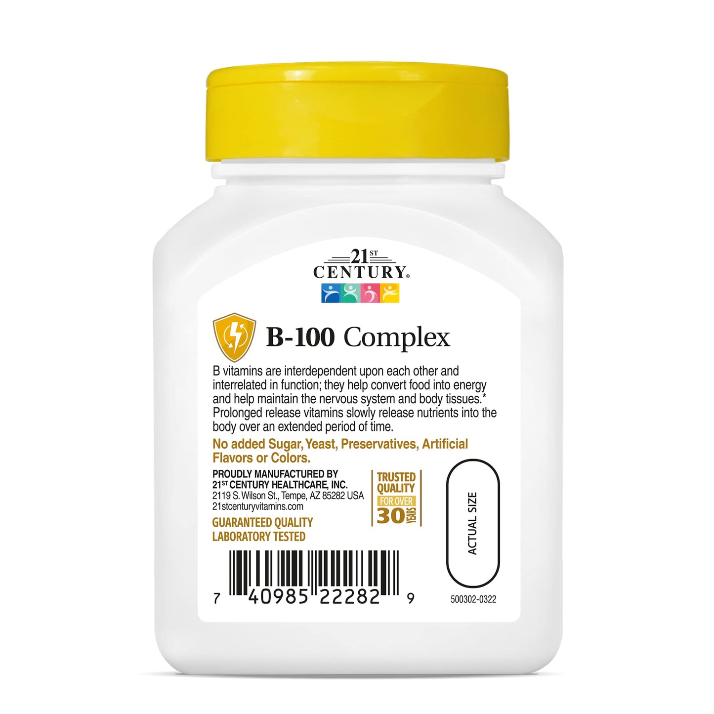 21st Century B 100 Complex Prolonged Release Tablets, 120 Tablets
