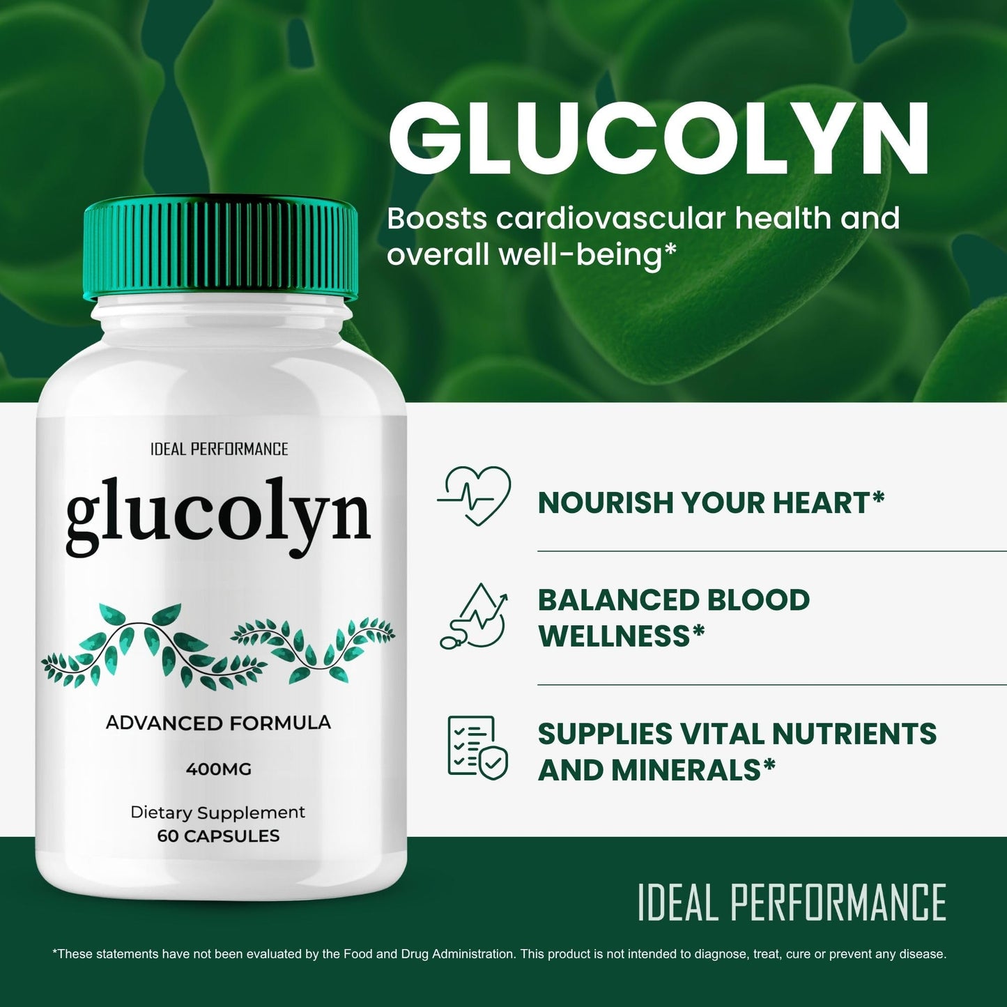 IDEAL PERFORMANCE Glucolyn Capsules 60 Count