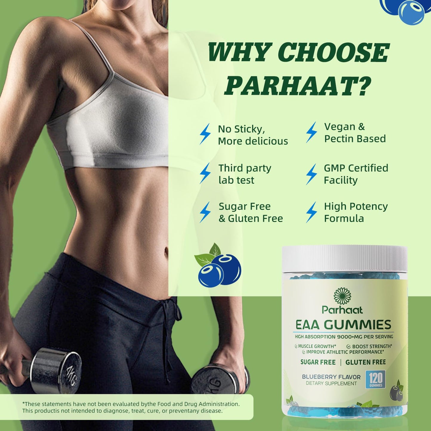 Parhaat EAA Gummies Gummy, 120 Count