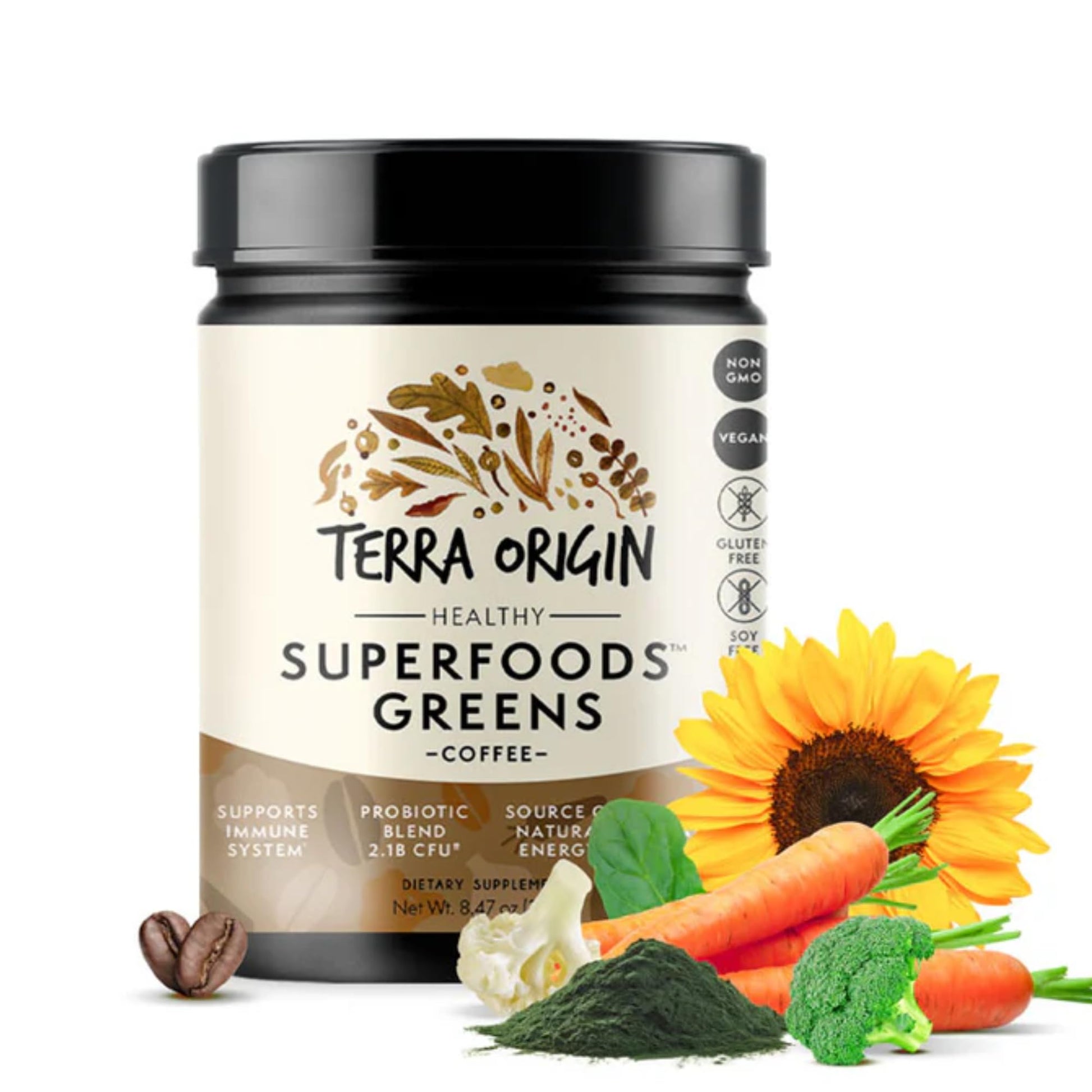 Terra Origin Superfoods Greens Blend Powder 8.47 oz