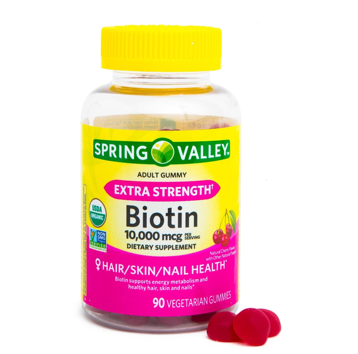 Toeah Biotin 10,000mcg Vegetarian Gummies, 90 Count