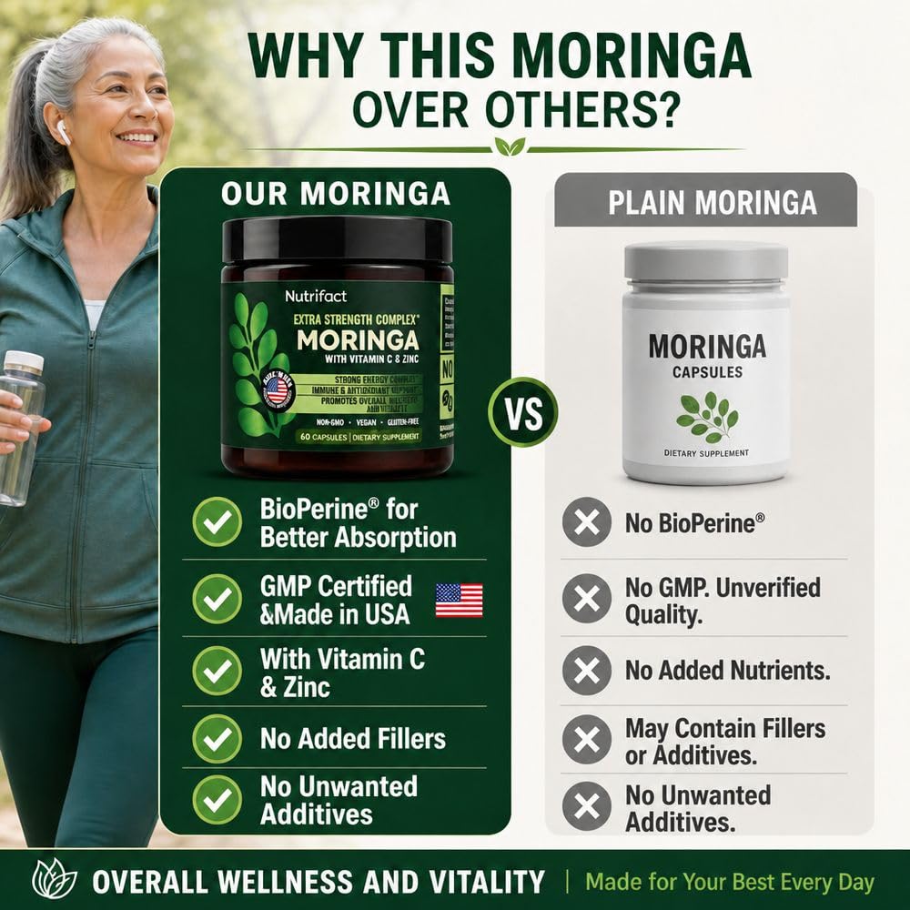 NutriFact Moringa Capsules 60 Count