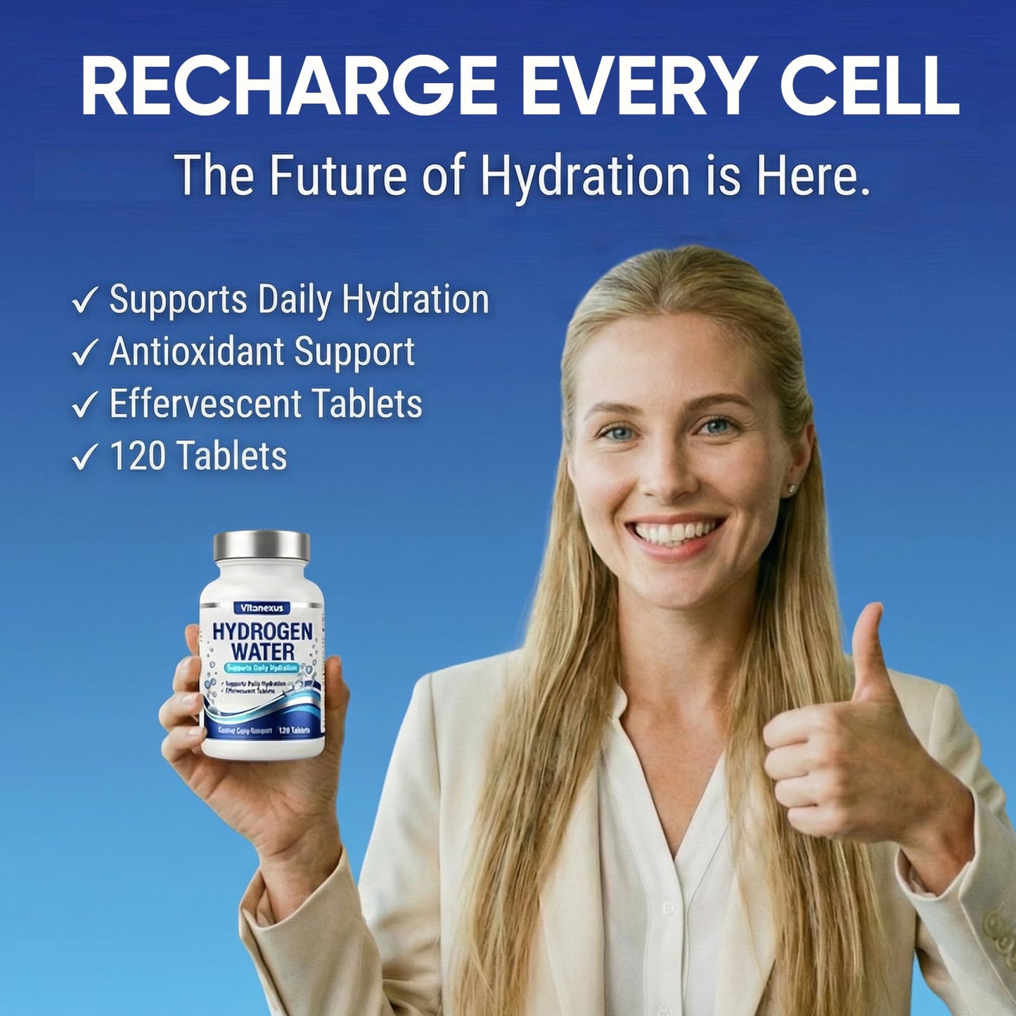 ORITICA Molecular Hydrogen Water Tablets Softgel, 120