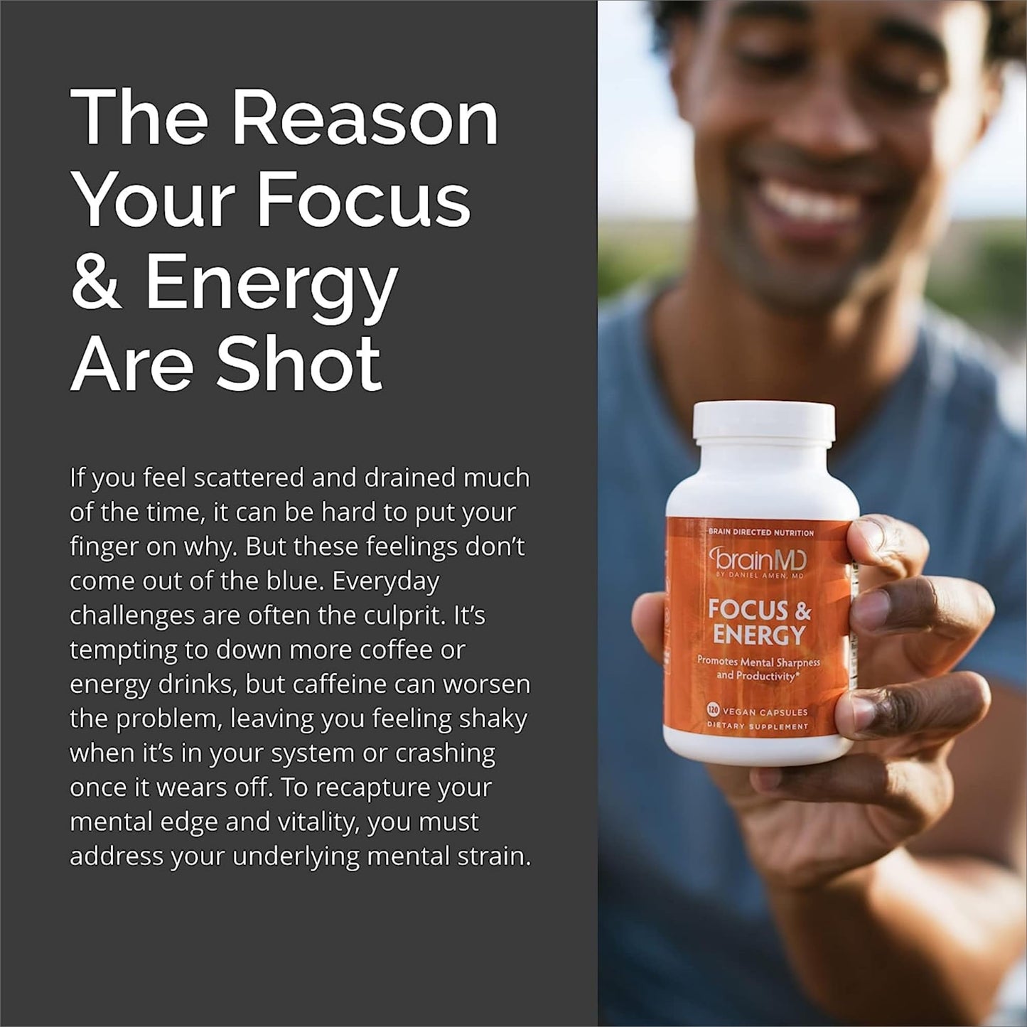 BRAINMD Dr Amen Focus & Energy 240 Capsules