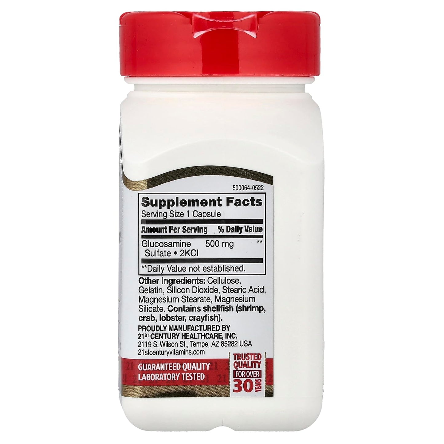 SMART MONKEY TECHNOLOGIES 21st Century Glucosamine Relief 500 mg Capsules, 60 Count