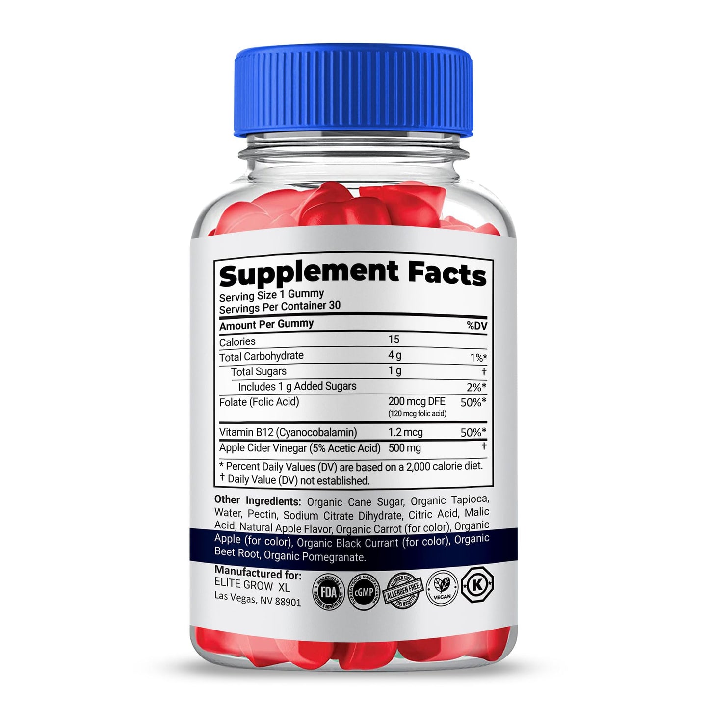 Shark Labs Elite Grow XL Gummies 30 Count