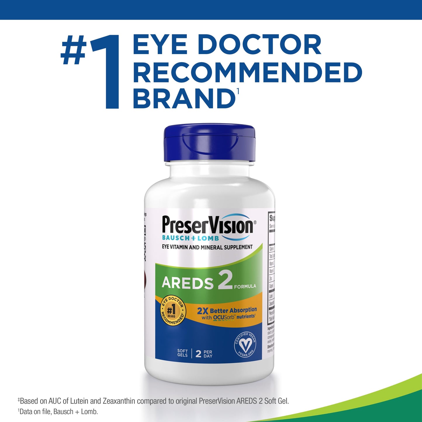 PreserVision AREDS 2 Eye Vitamin & Mineral Supplement with OCUSorb 240 Softgels
