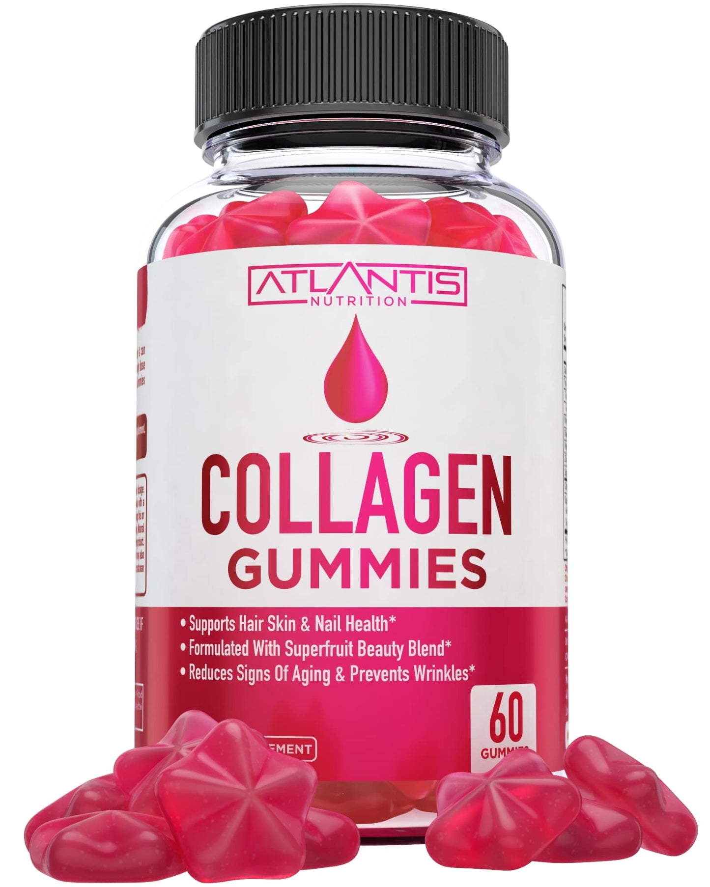 Atlantis Nutrition Collagen Peptides Gummies, 60 Count