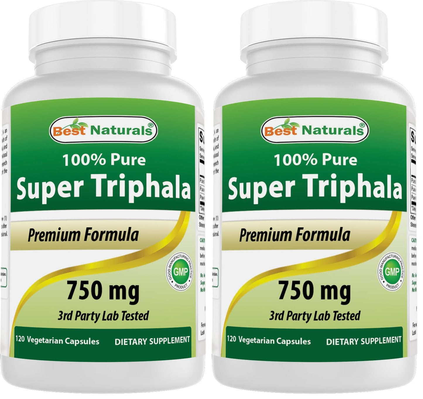 Best Naturals Triphala 750 mg Capsules 240 Count
