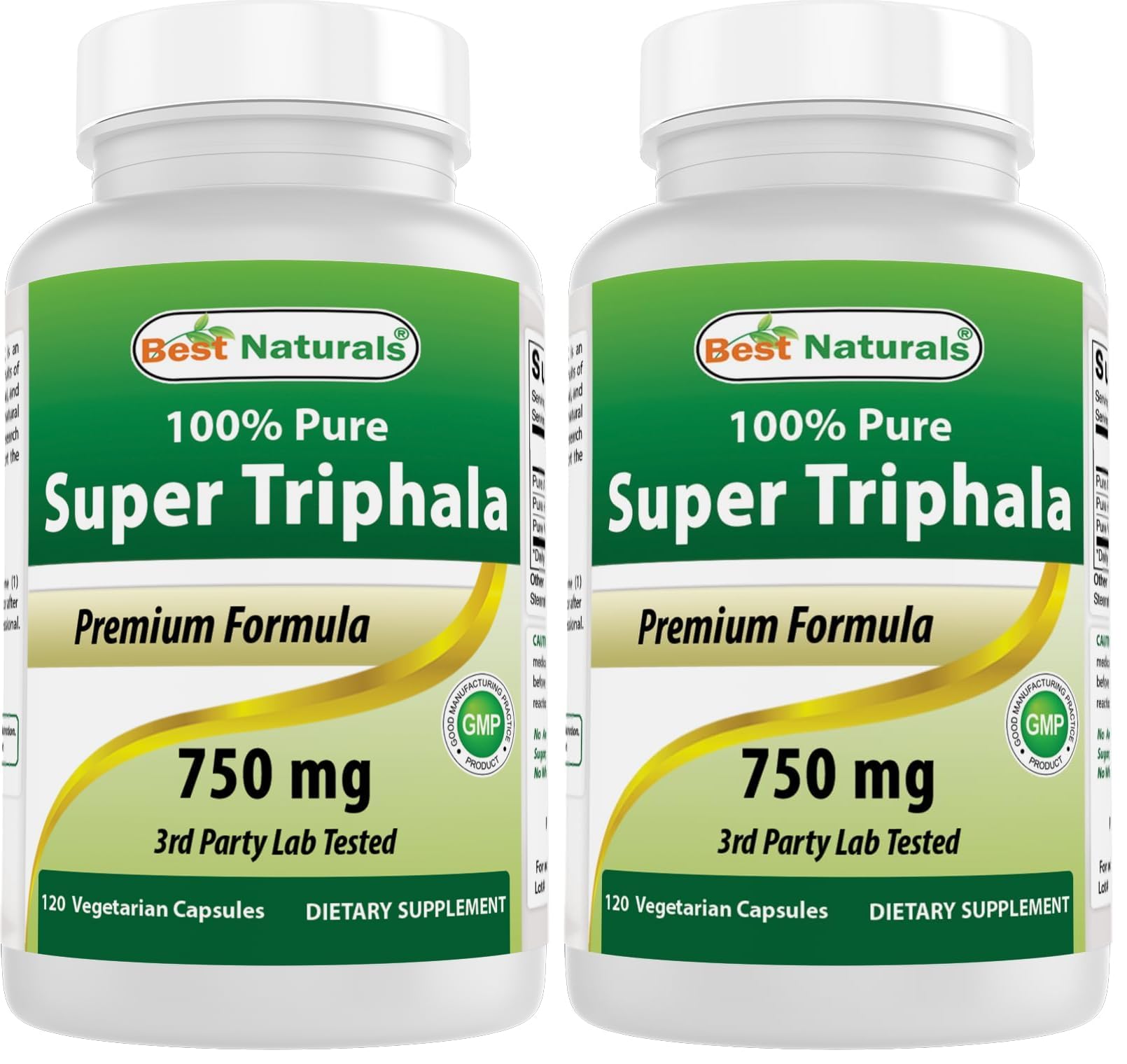 Best Naturals Triphala 750 mg Capsules 240 Count