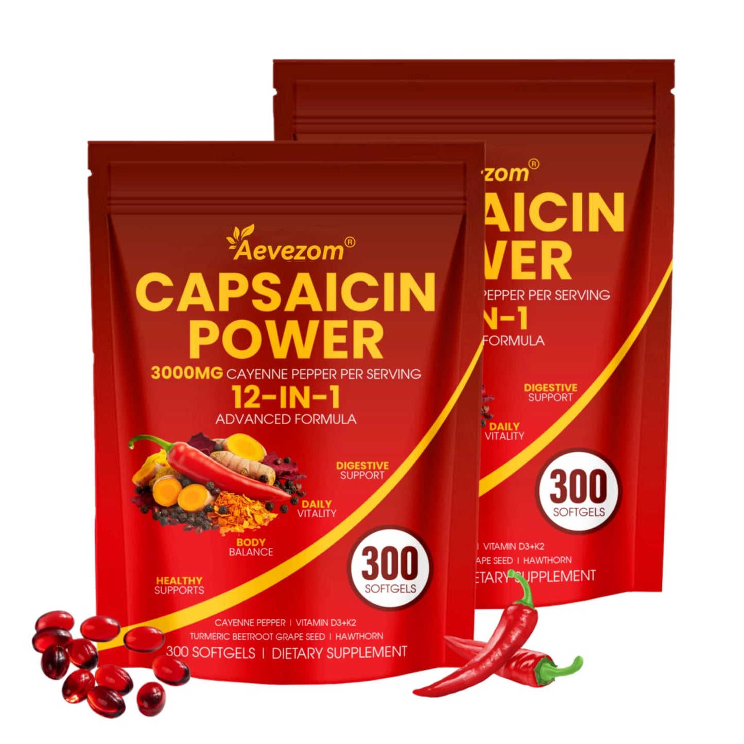 Aevezom for Cat Capsules, 300 Count