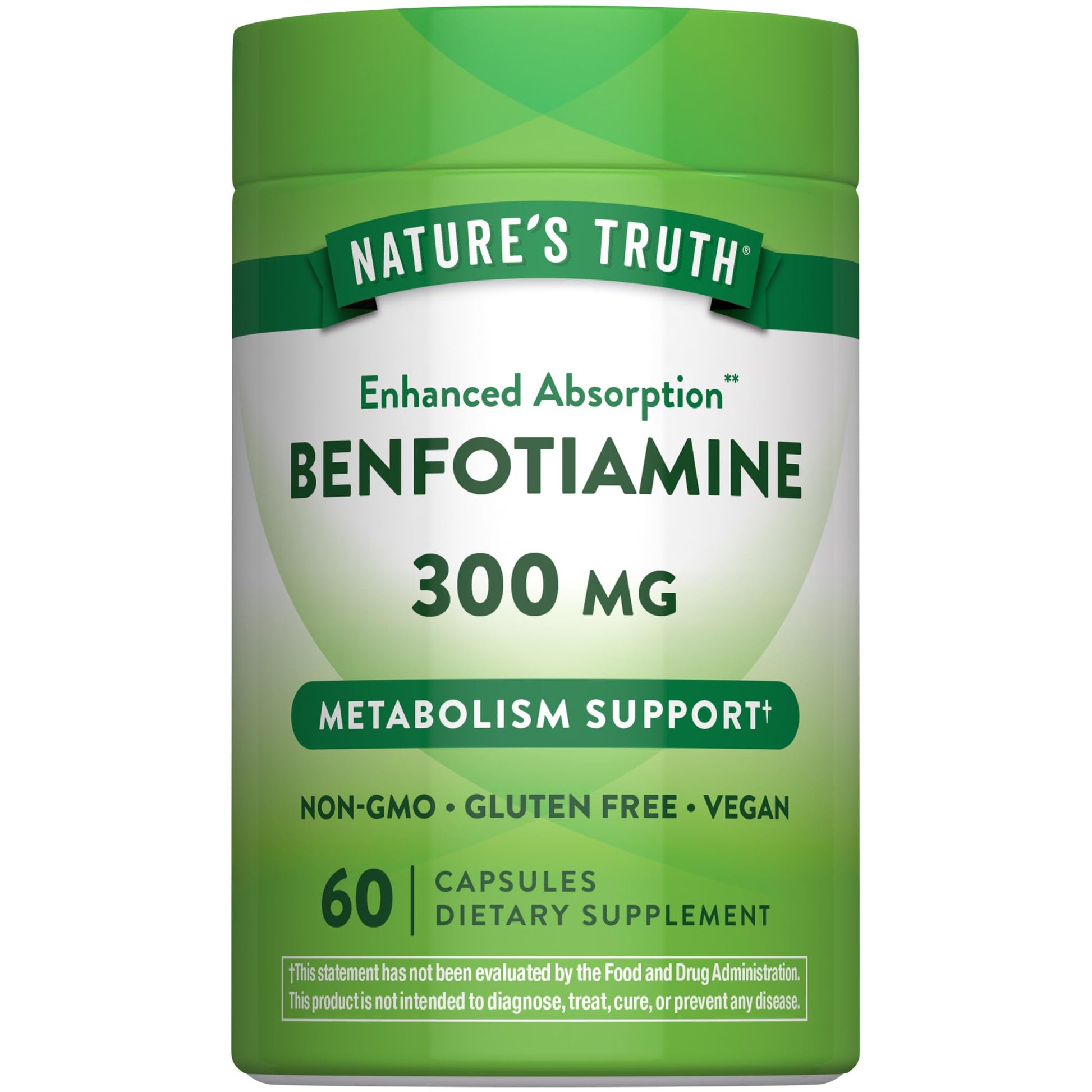 Nature's Truth Benfotiamine Capsule 60 Count