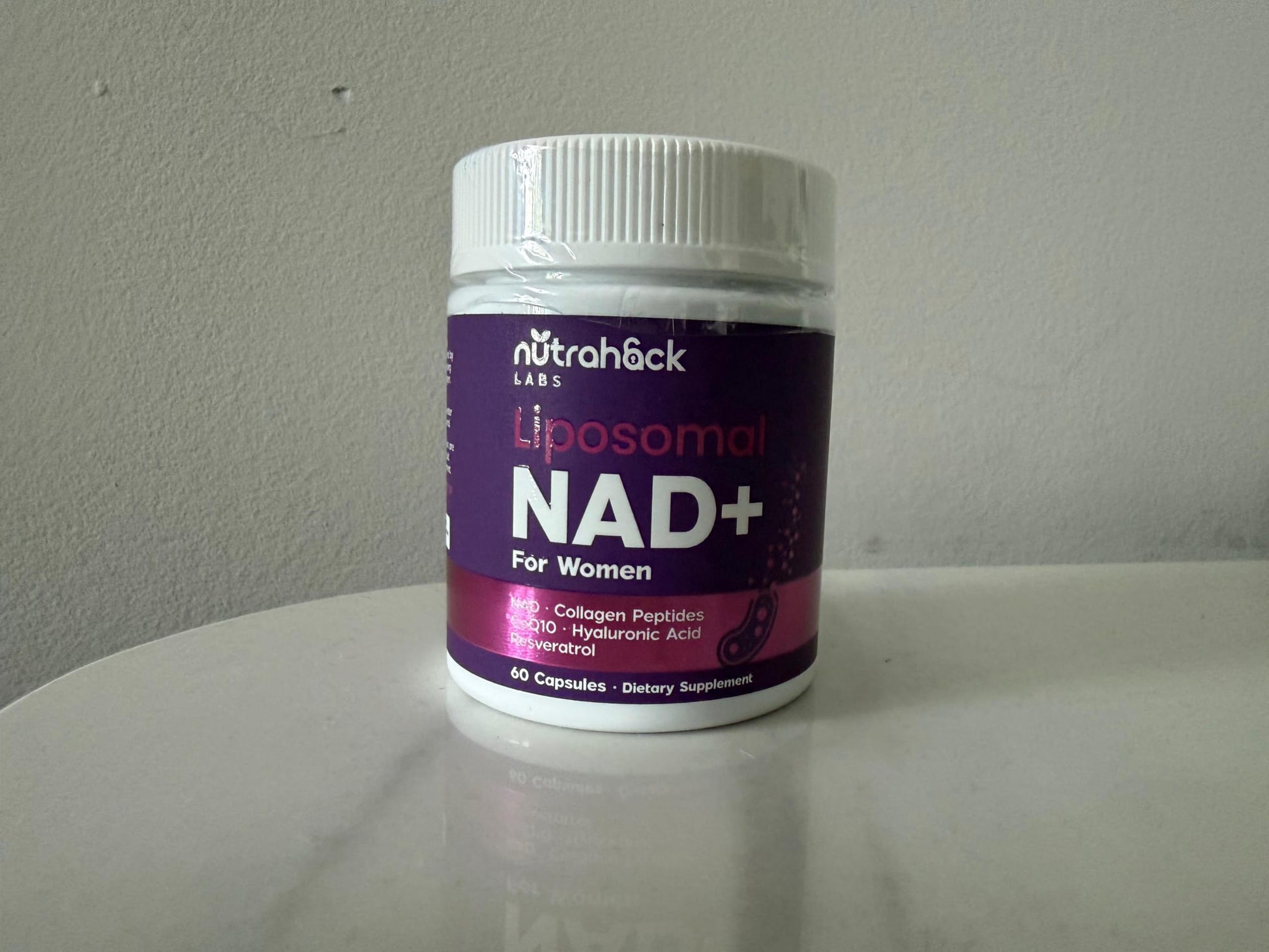 NutraHack Labs Liposomal NAD+ Supplement for Women Capsule 60 Count