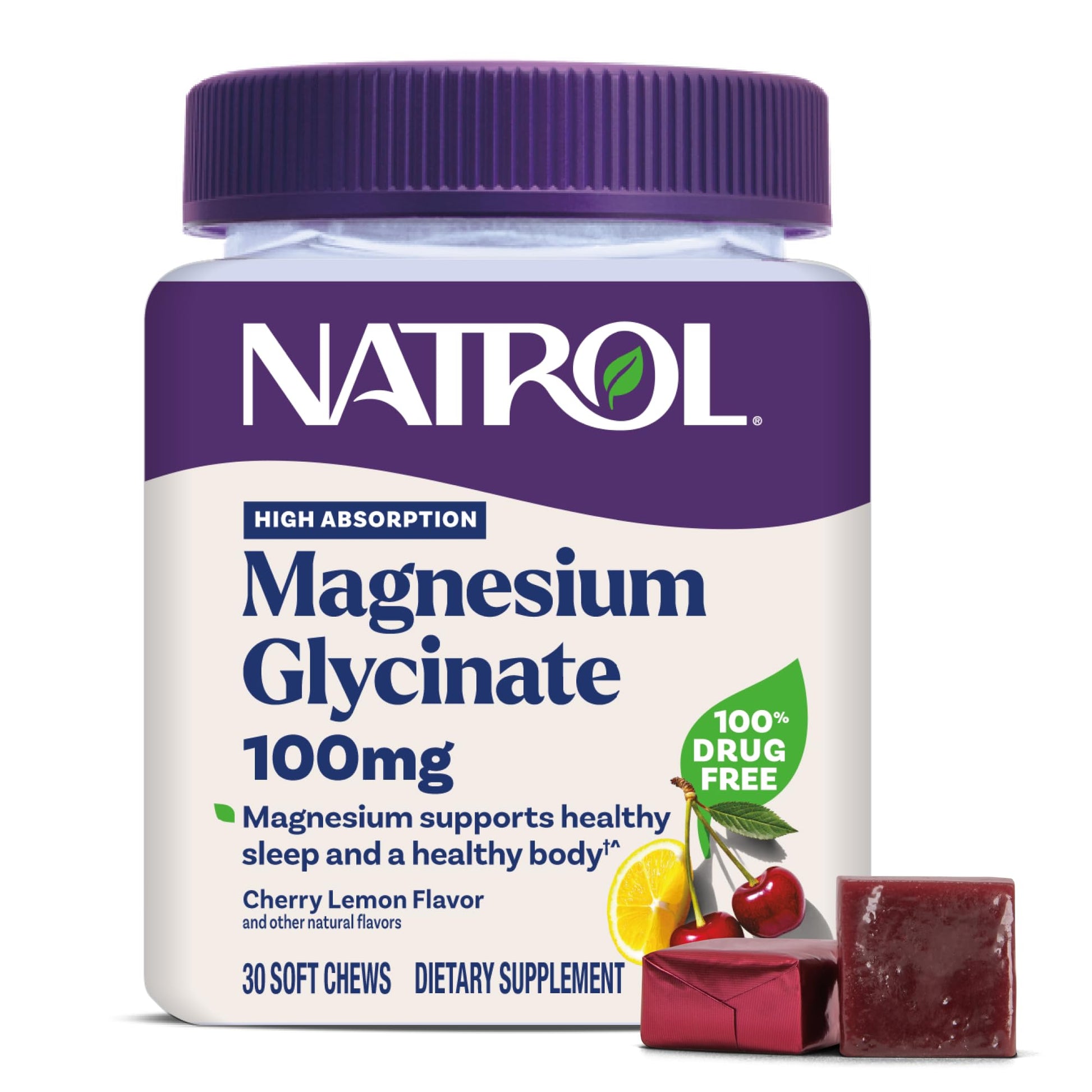 Natrol Magnesium Glycinate Gummies 30 Count
