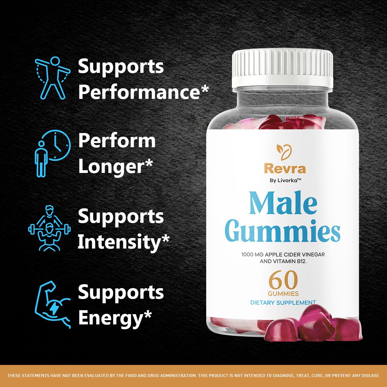 LIVORKA Revra Gummies for Men 180 Gummies