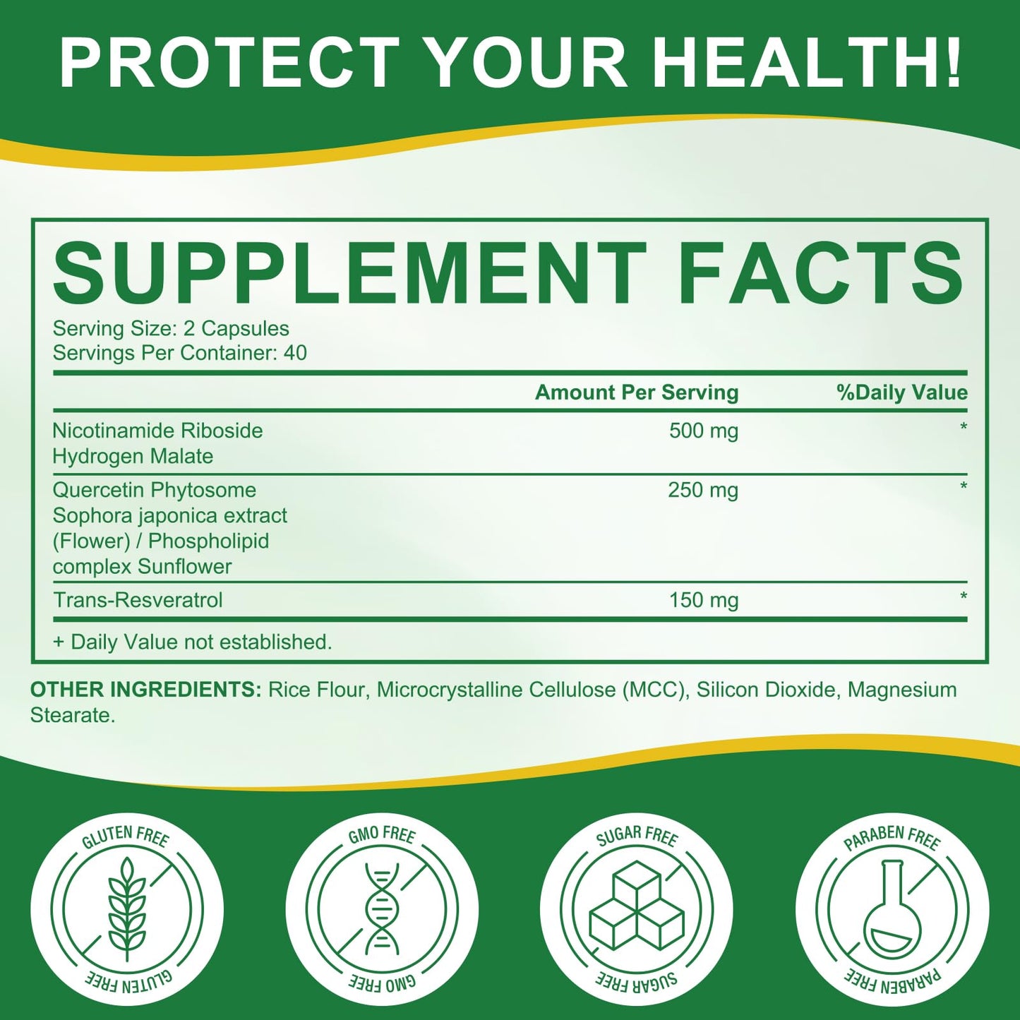 Daiasns NAD Supplement 900mg Liposomal Nicotinamide Riboside NAD+ Supplements with Resveratrol Supports Muscle, Brain, Cellular Energy - NMN Supplement Alternative for Men and Women Capsule 160 Count