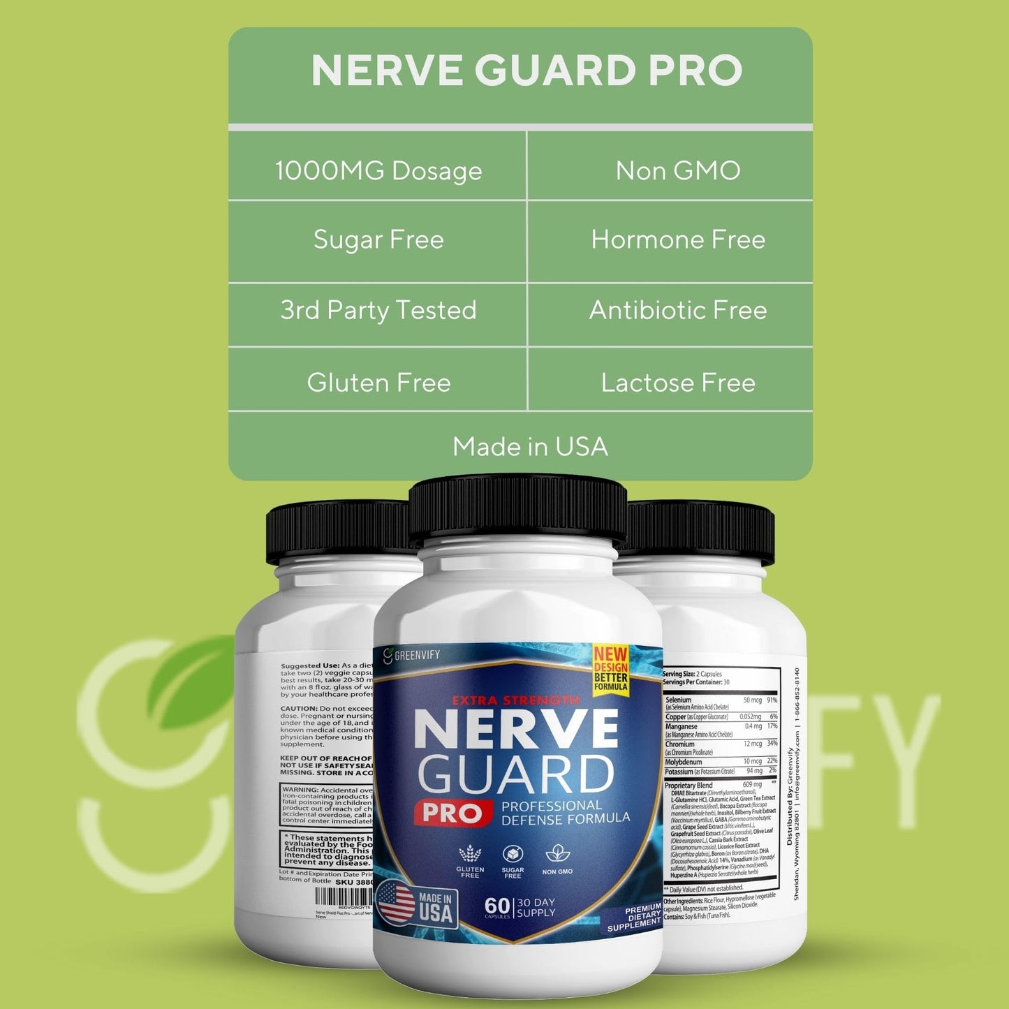 Nerve Shield Plus Nerve Guard Plus Pro Advanced Nerve Formula Capsule, 60 Count