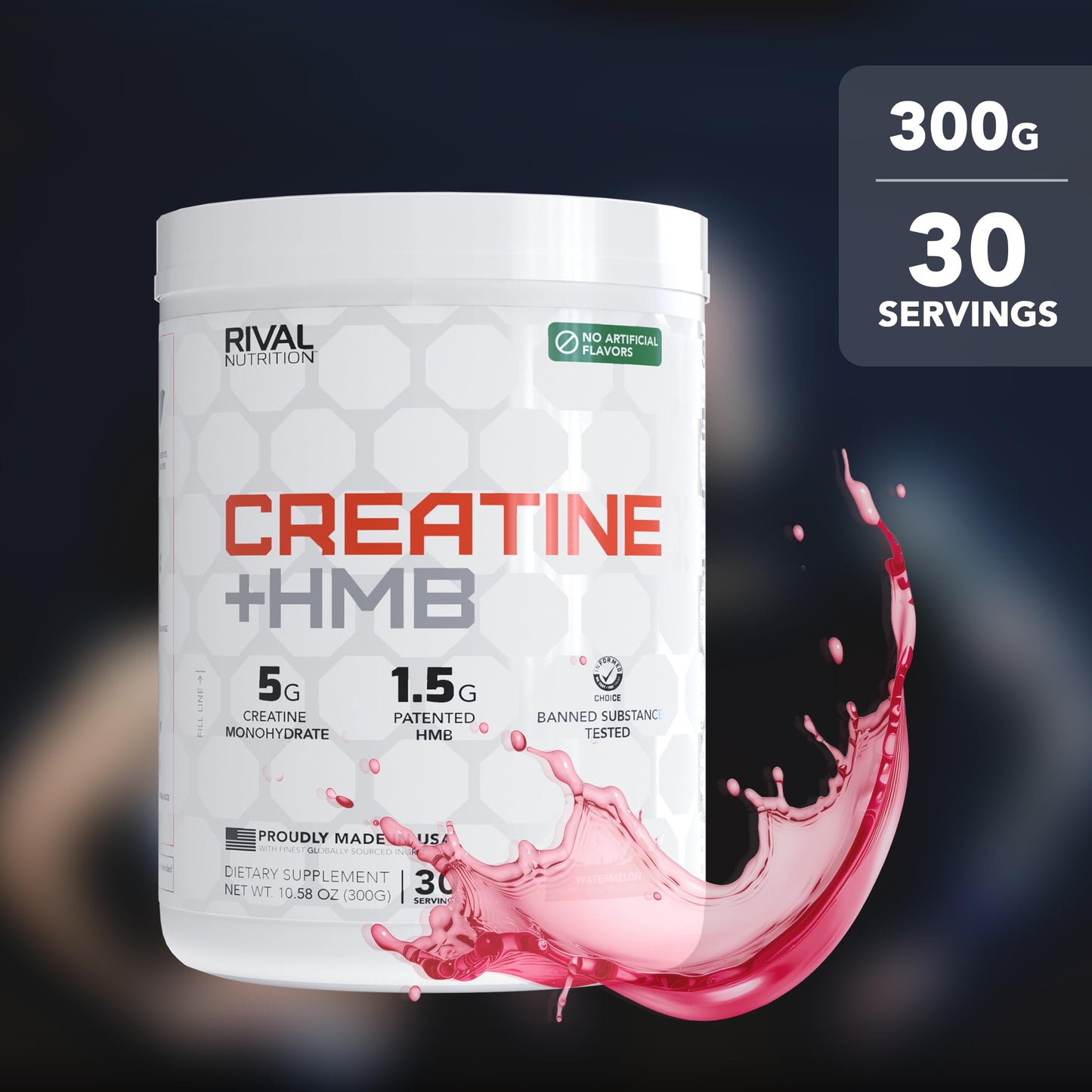 RIVAL NUTRITION Creatine + HMB I Powder, 30 Servings