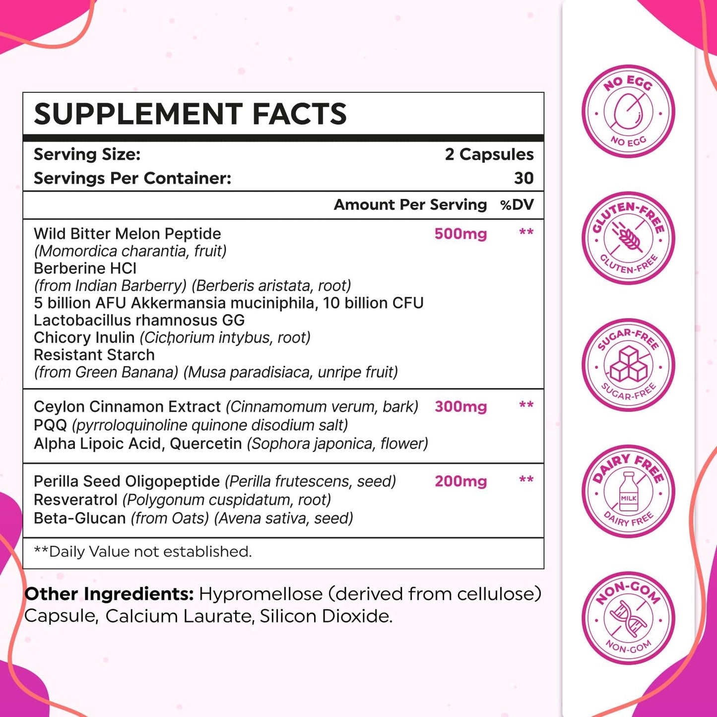 VINNETLLOY GLP-1 Supplement for Women & Men, Capsules, 60 Count