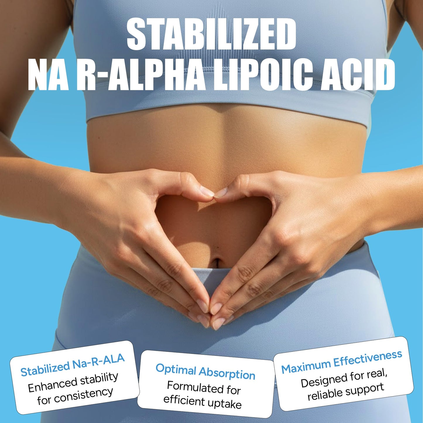 IMMUNOVITES Stabilized R-Alpha Lipoic Acid Capsule, 600mg per Serving, 3 Bottles