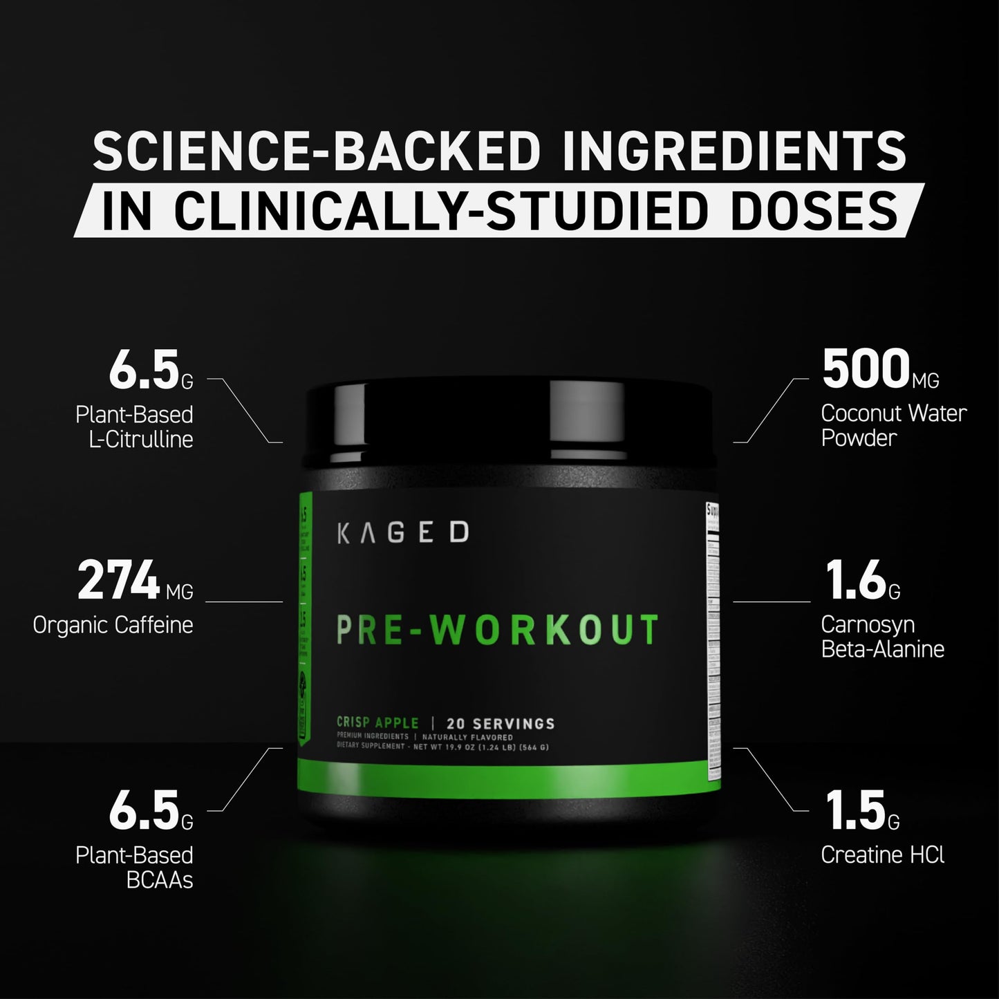 Kaged Originals Bundle Pre Workout, Post Workout Protein, & Intra-Workout Powder Kit