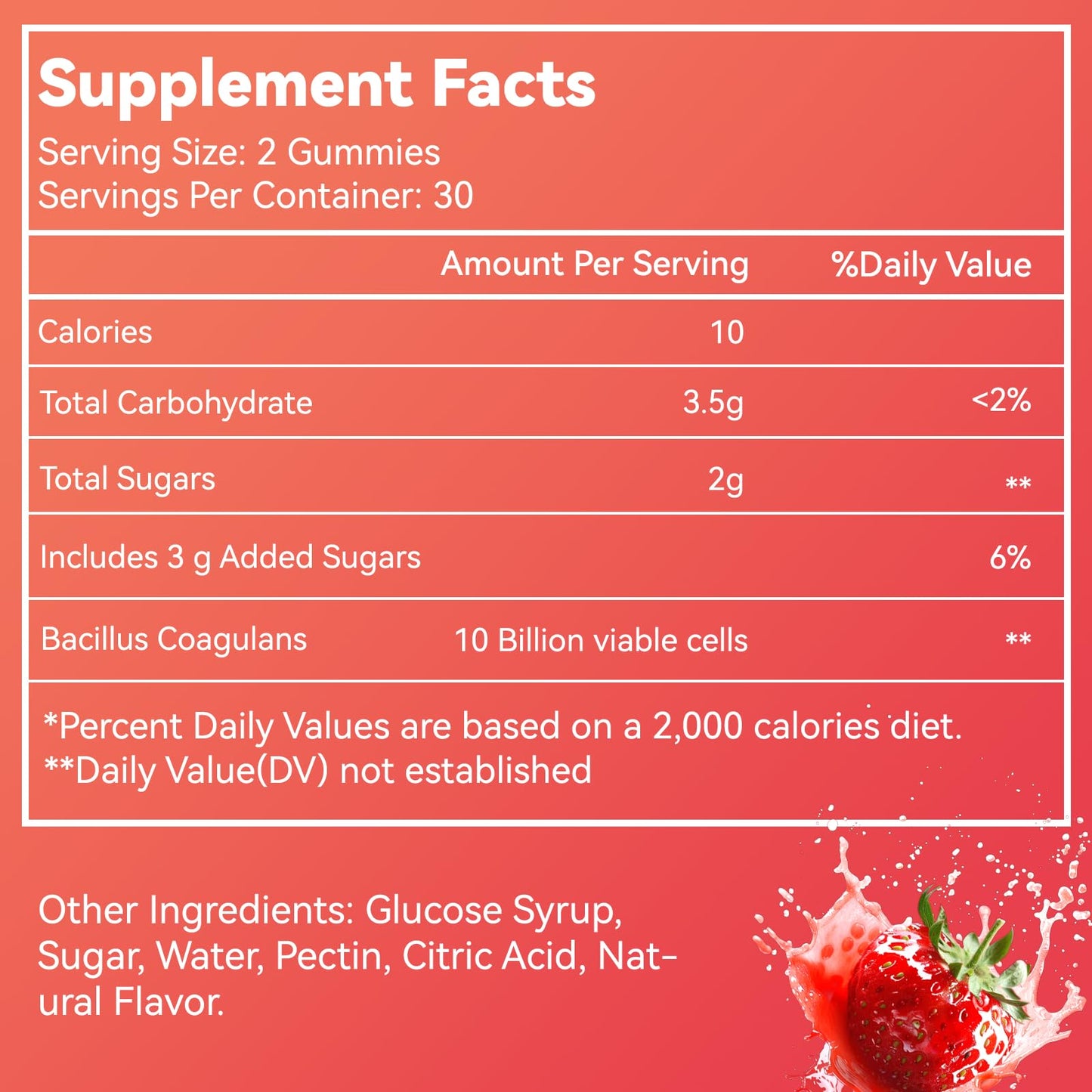 SmildeHeal Probiotic Gummies for Digestive Health Gummy 60 Count