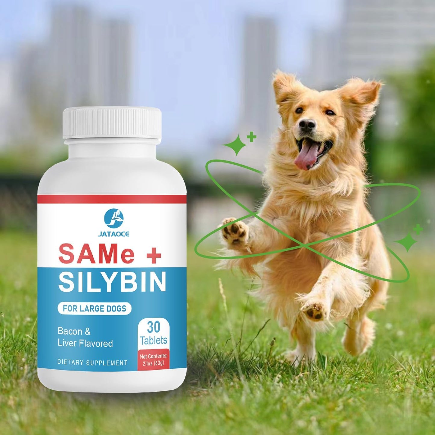 Jataoce S-Adenosyl-L-Methionine Silybin Liver Support for Dogs Tablets 60 Count