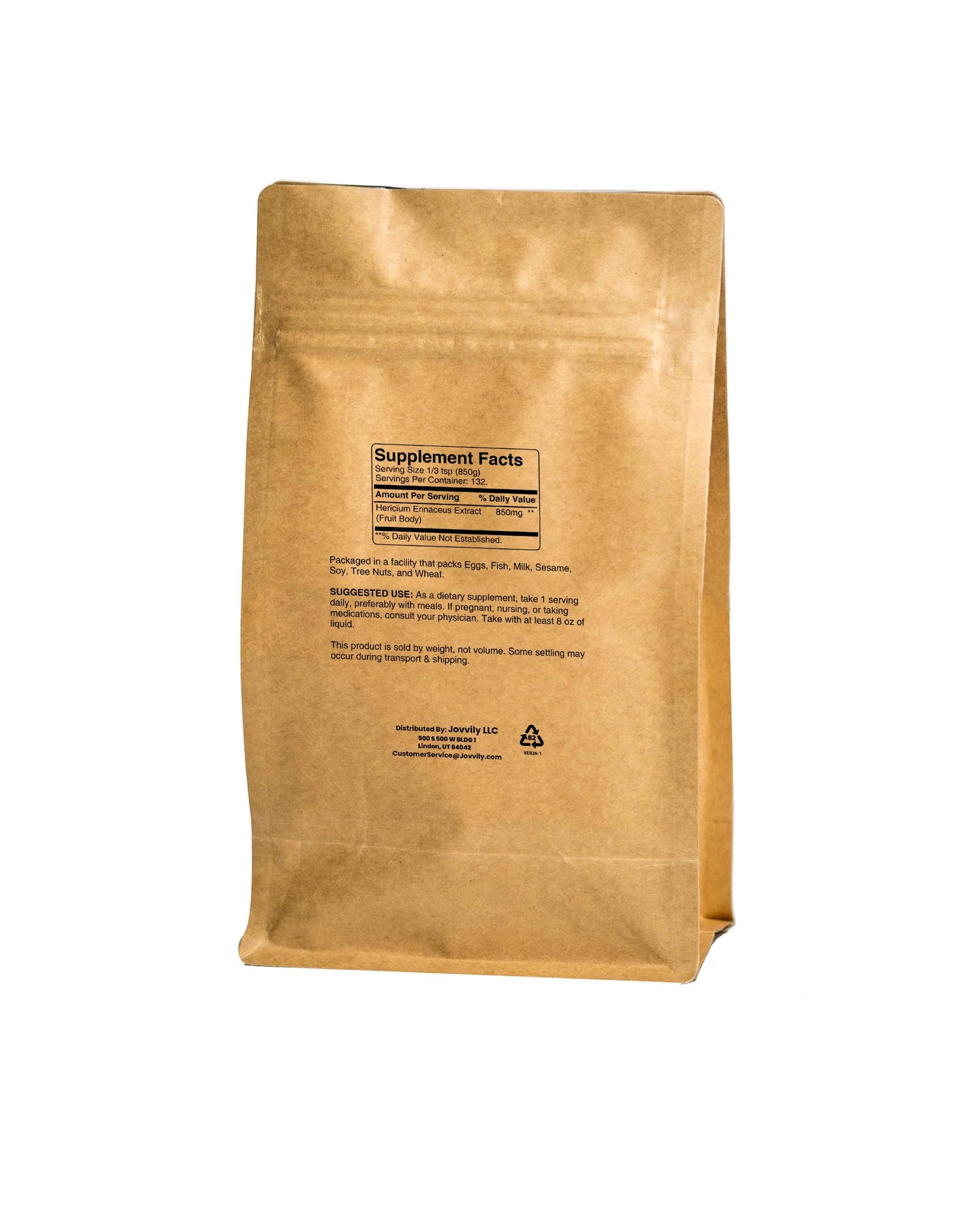 Jovvily Lion's Mane Powder 4 oz