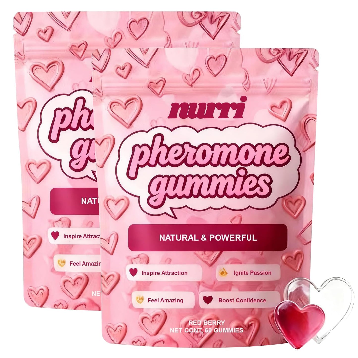 Nurri Pheromone Gummies for Her Powder, 1 Ounce