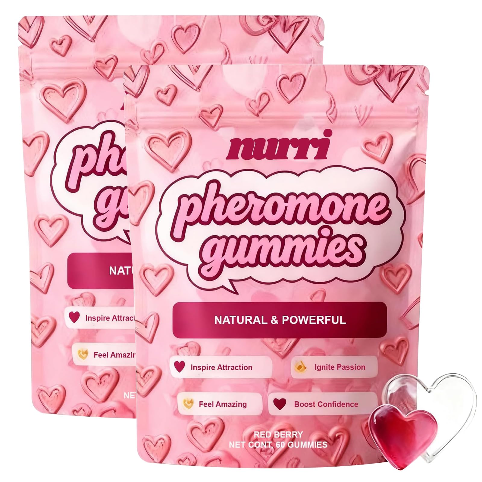Nurri Pheromone Gummies for Her Powder, 1 Ounce