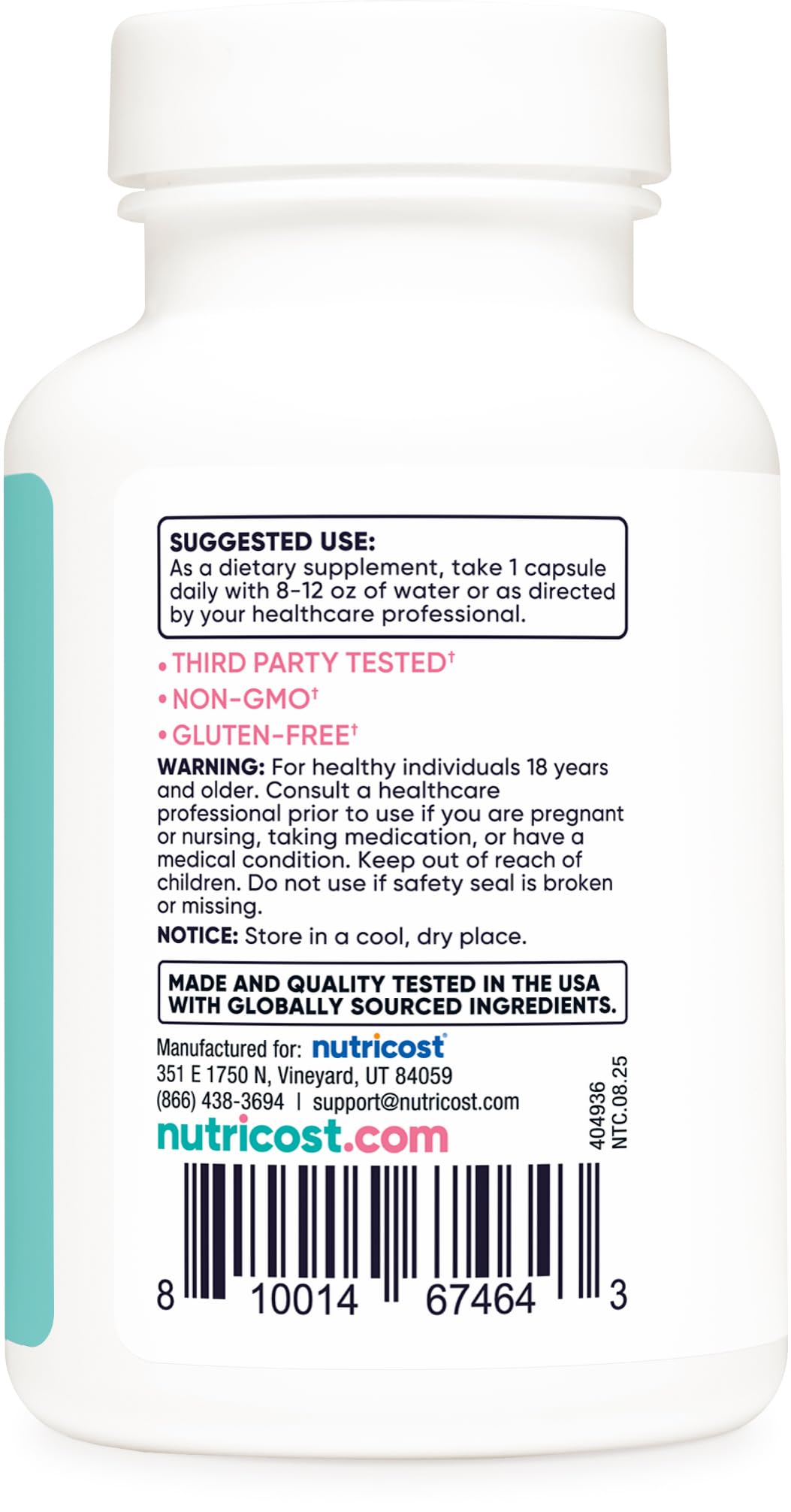 Nutricost Biotin for Women 10,000mcg with Folate & Collagen, Gluten Free & Non-GMO Capsule, 120 Count