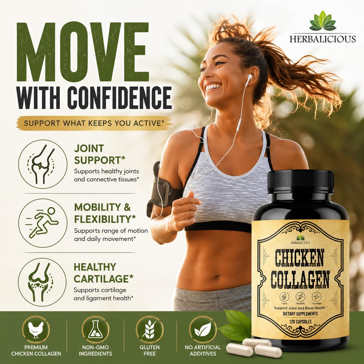HERBALICIOUS Chicken Collagen 120 Capsules