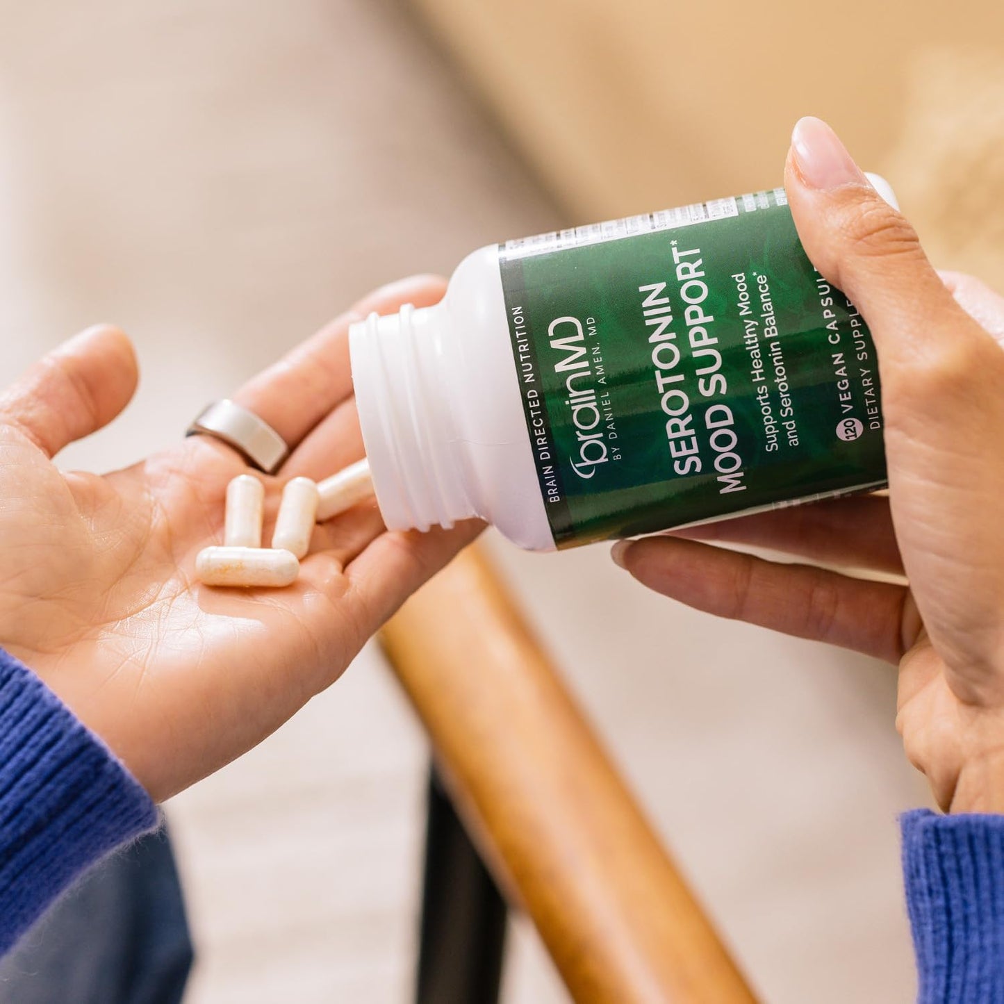 BRAINMD Dr Amen Serotonin Mood Support Capsules 120 Capsules