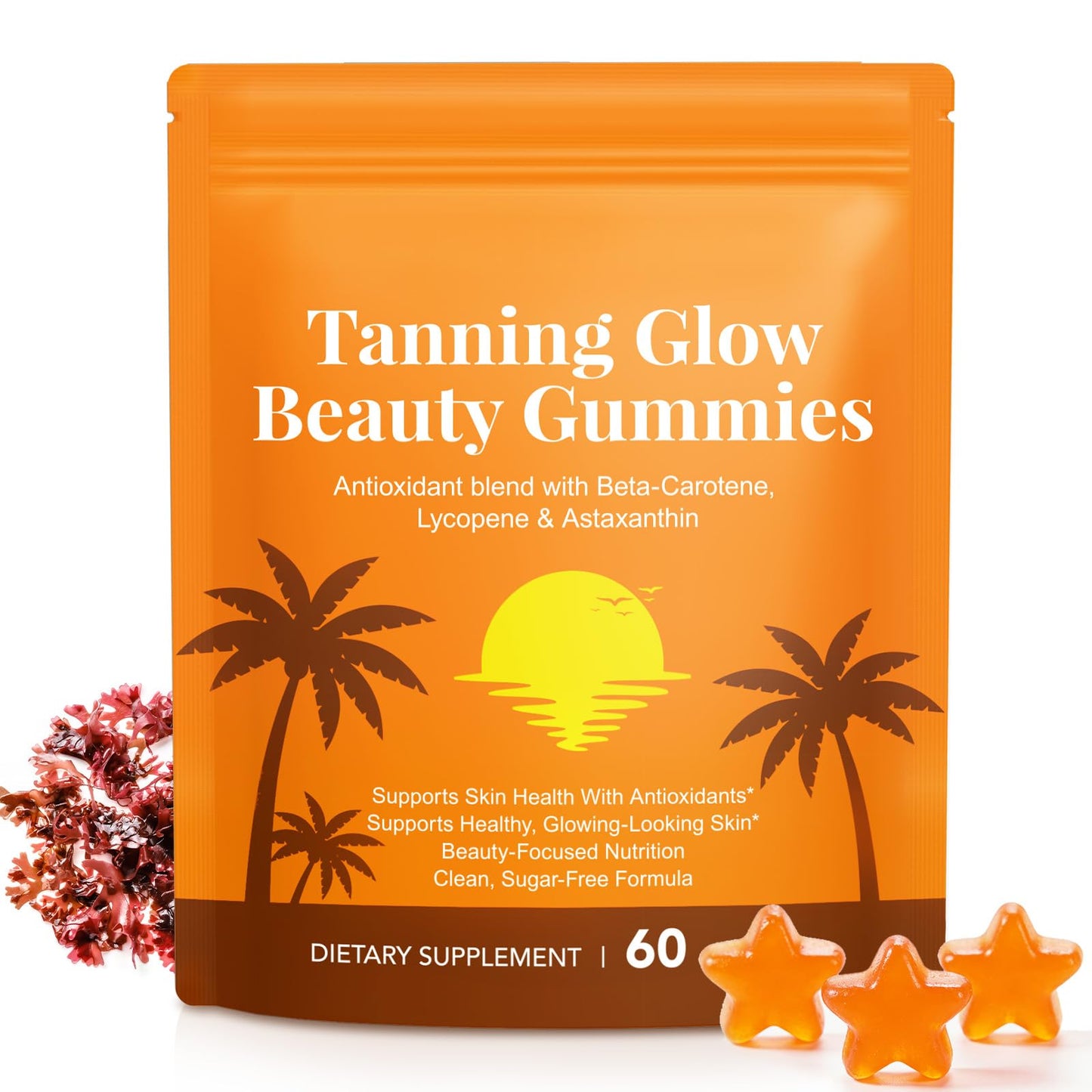 ADSBJUX Tanning Gummies with Astaxanthin 60 Gummies