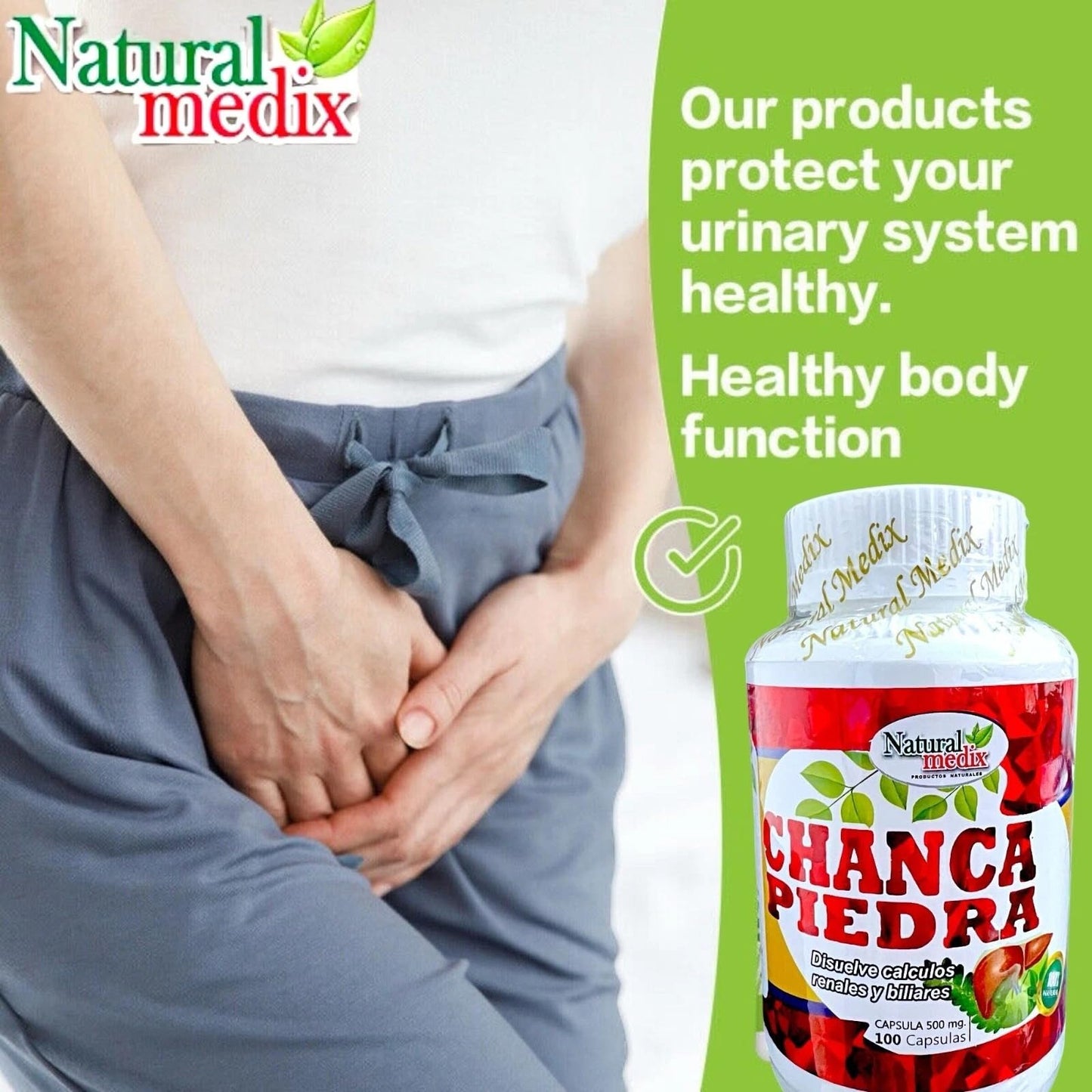 Natural medix Chanca Piedra Premium Capsule, 1 Count