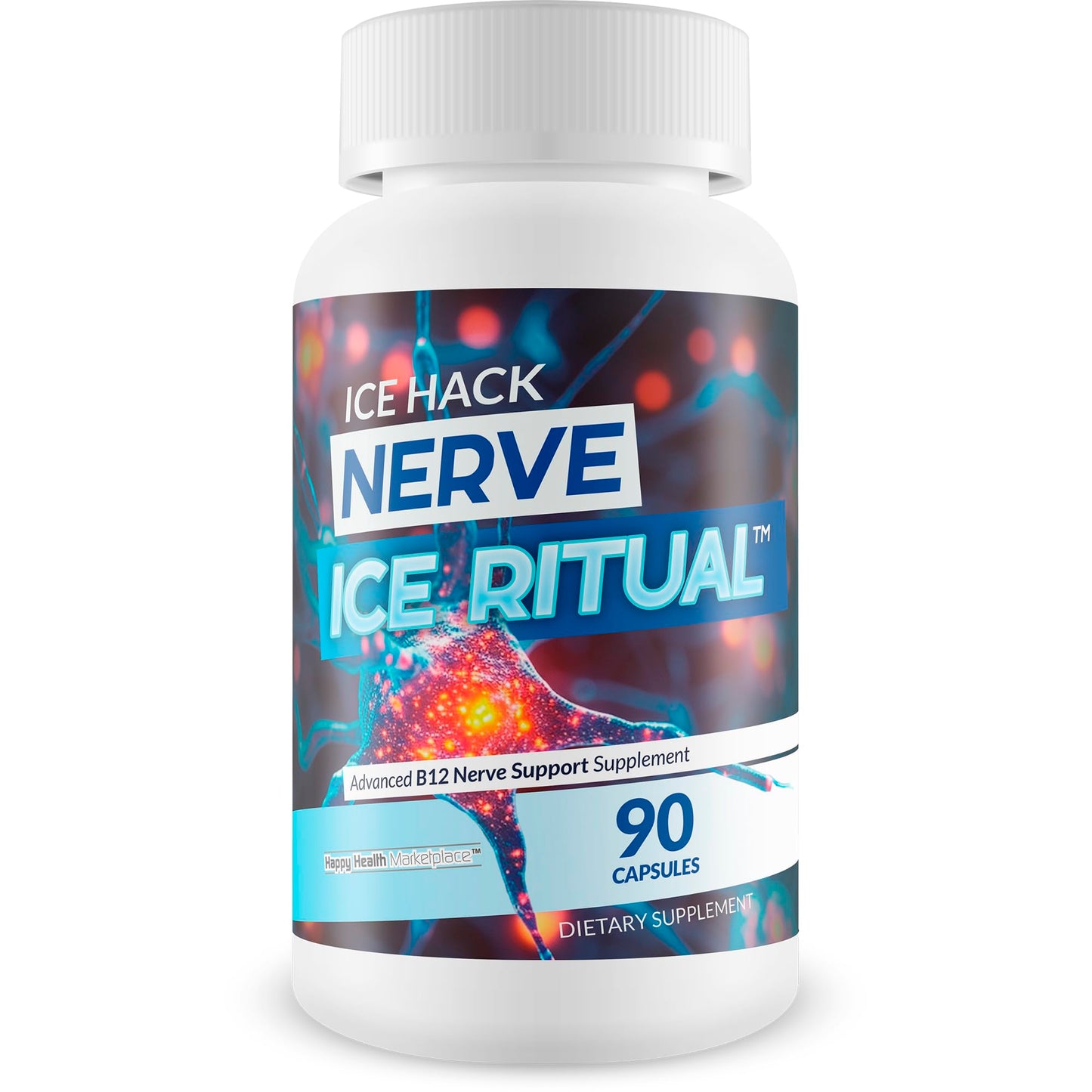 Happy Health Marketplace Vitamin B-Complex Nerve Support Capsule 90 Count