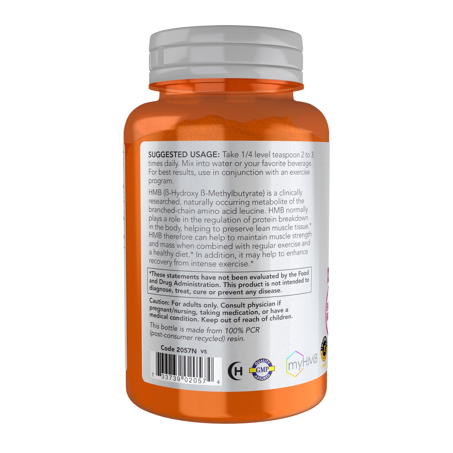 NOW Foods HMB (β-Hydroxy β-Methylbutyrate) Powder, 3.2 Ounce