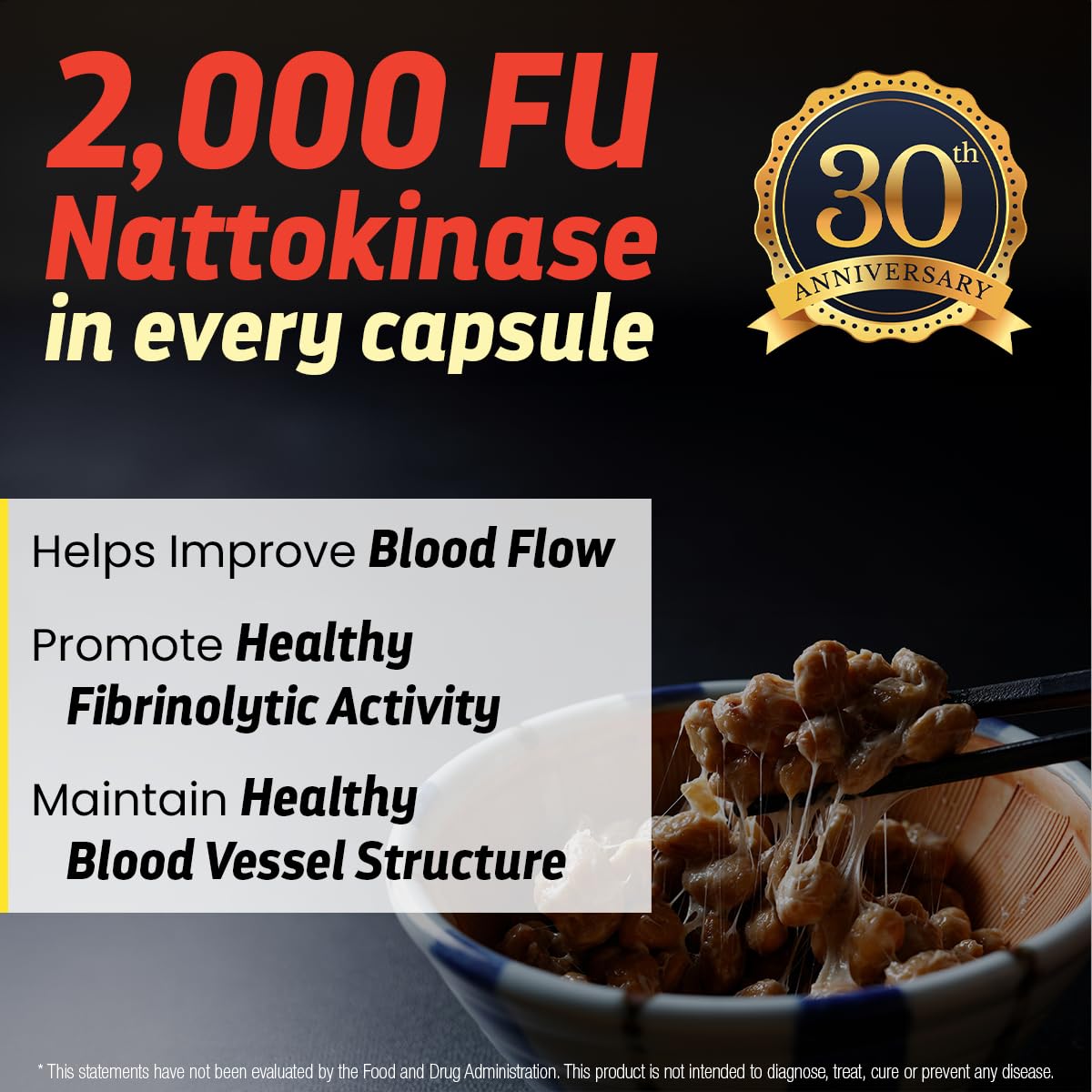 Dr’s Hope Nattokinase Supplement 2000 FU Capsule 270 Count