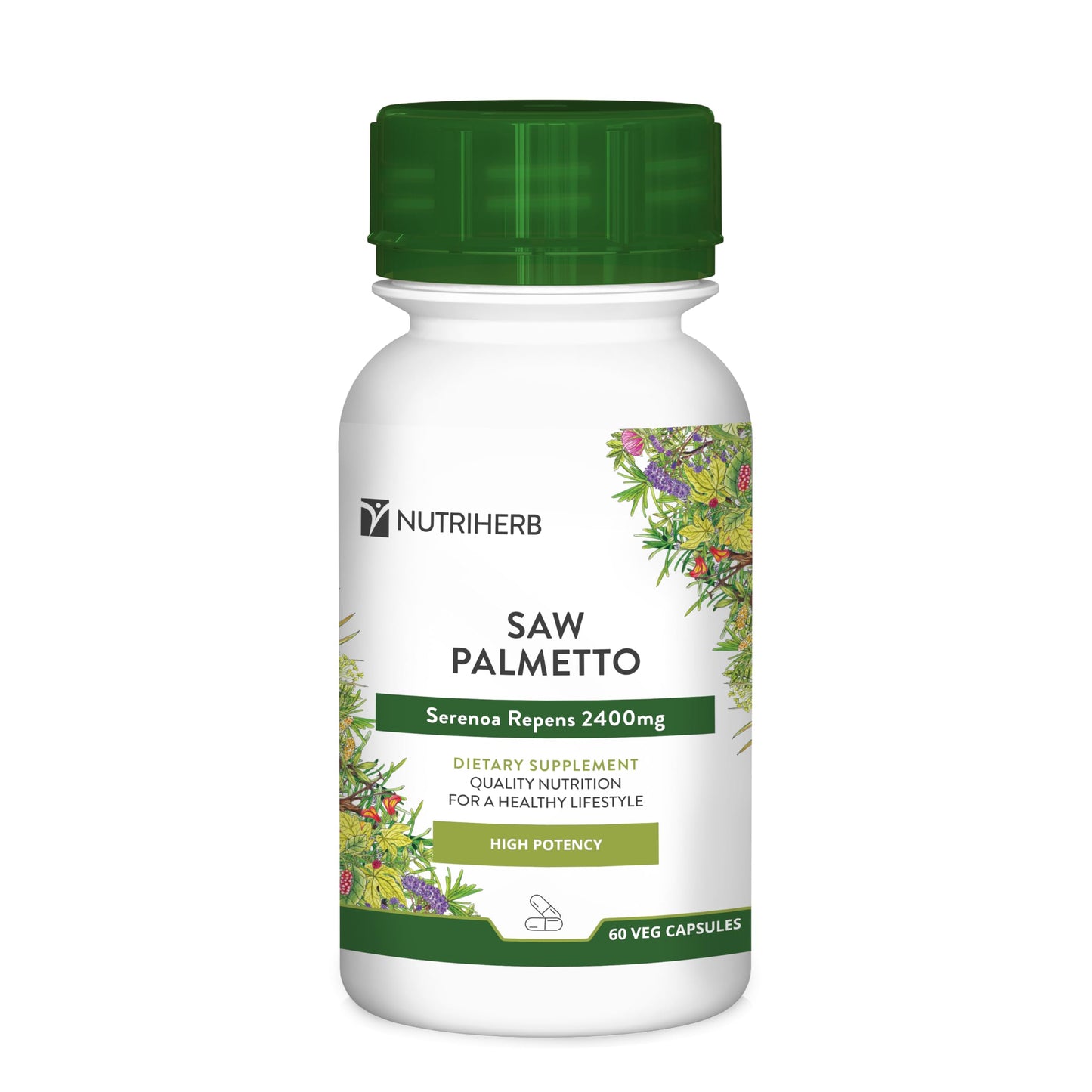 Nutriherb Saw Palmetto Veggie Capsules, 60 Count