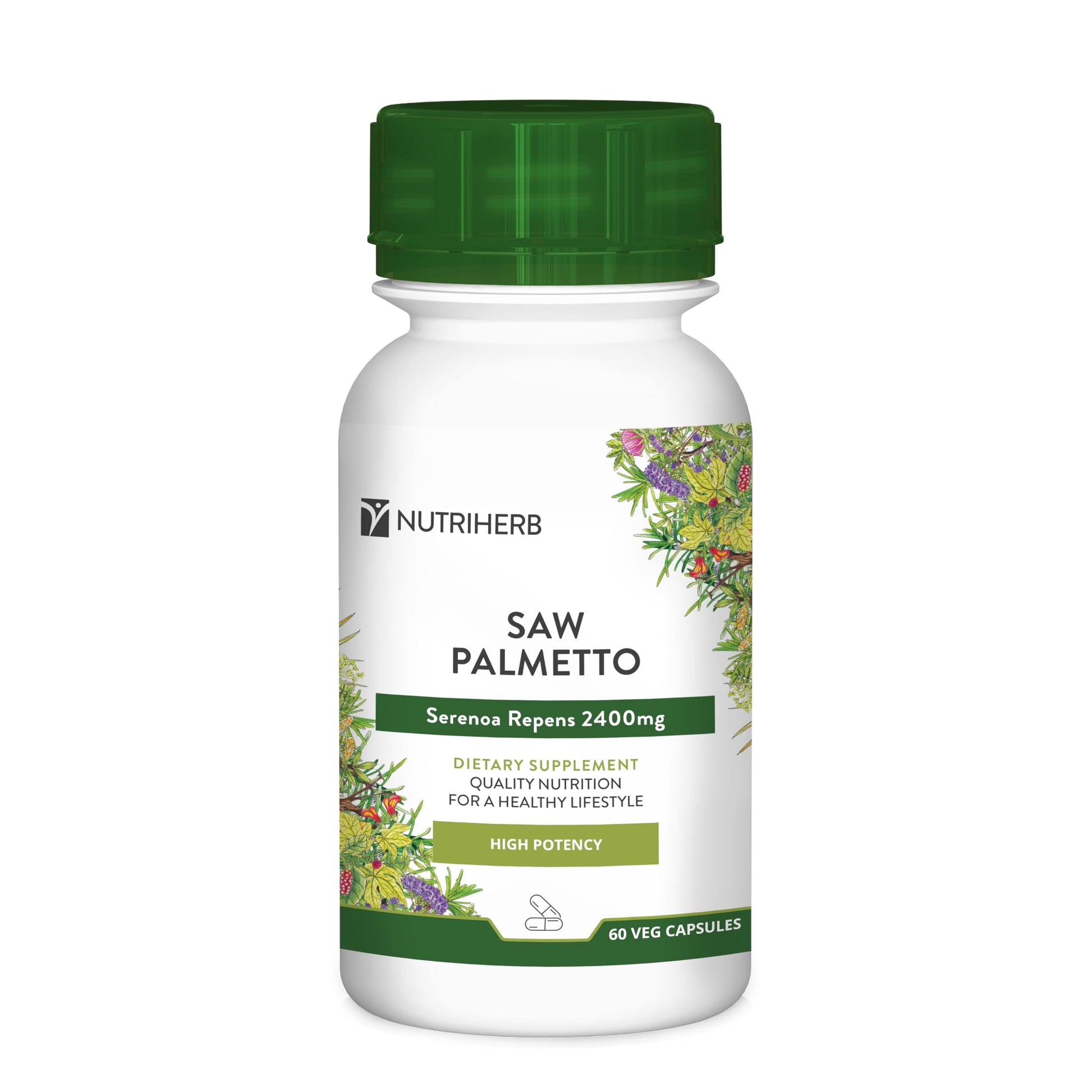 Nutriherb Saw Palmetto Veggie Capsules, 60 Count