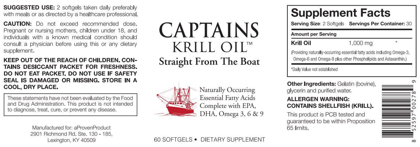 Captains Krill Oil Softgel 2-Pack