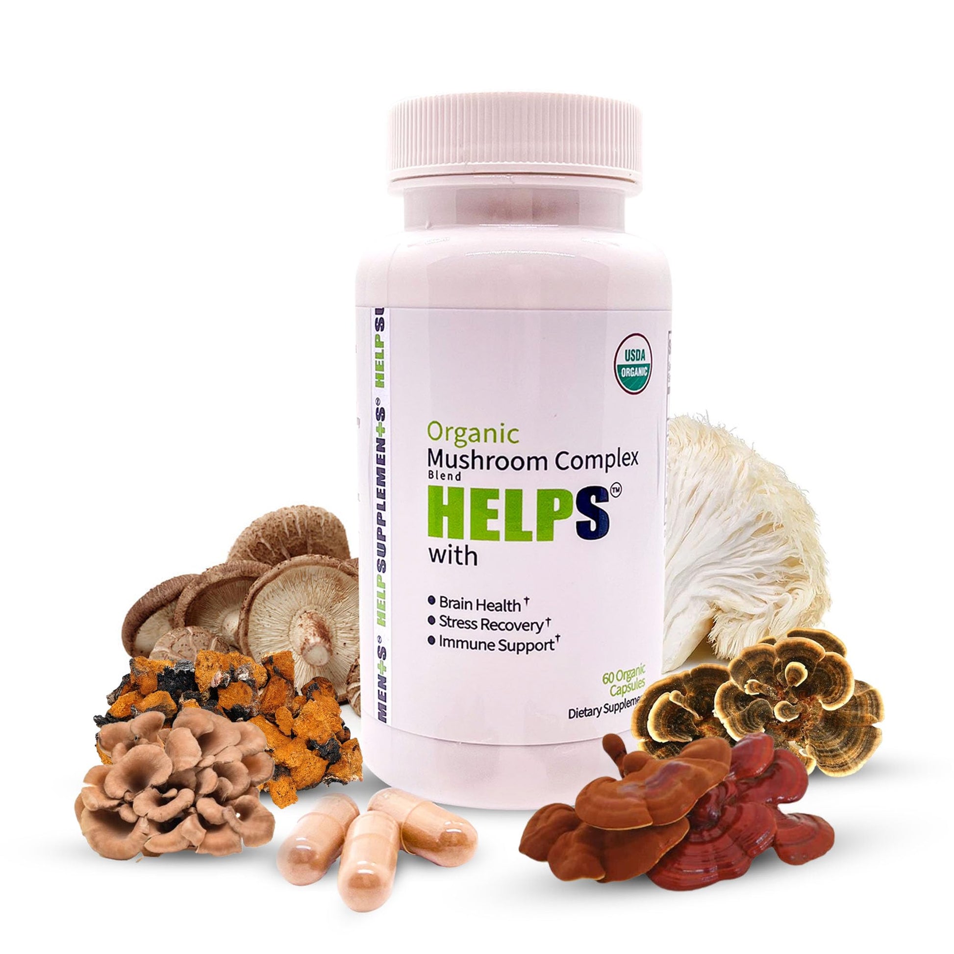Help Supplements Organic Mushroom Complex 60 Capsules