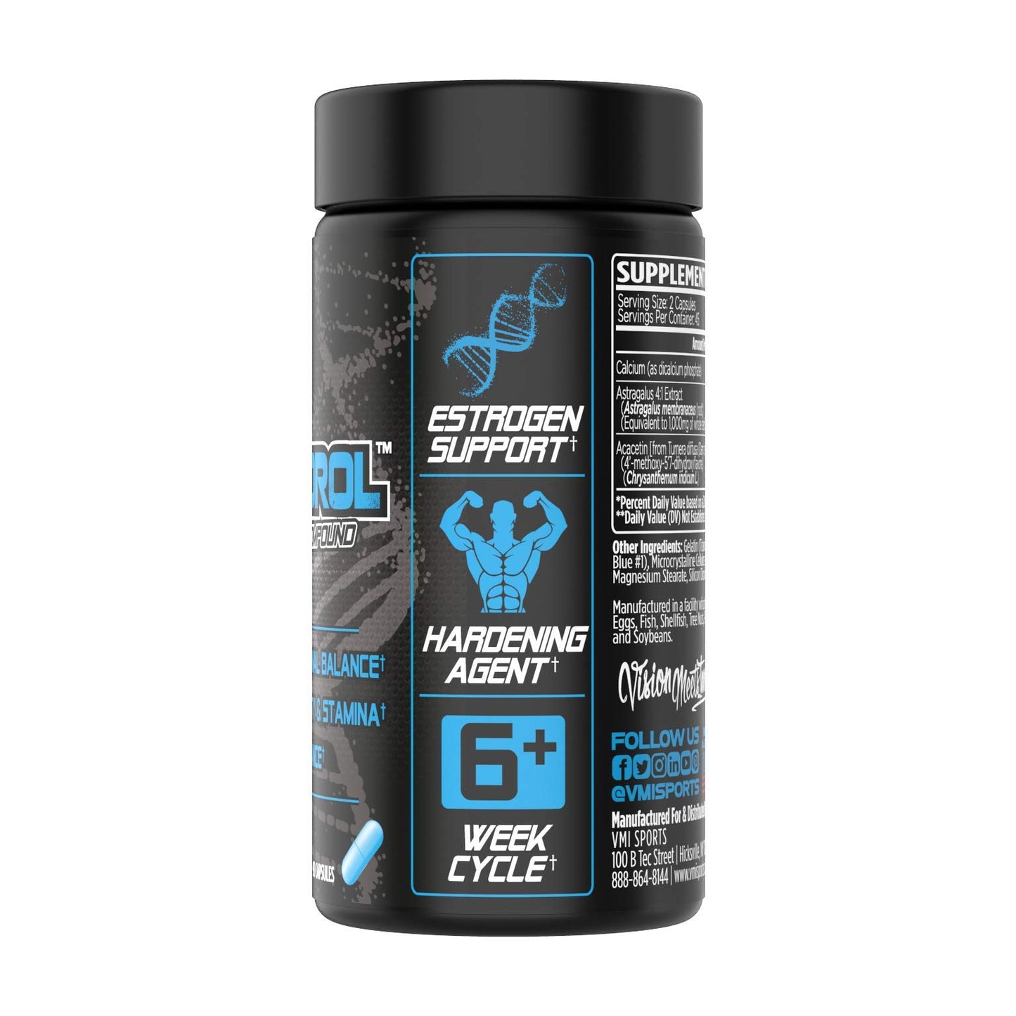 VMI Sports Arimidrol Hardening Compound Natural Estrogen Blocker for Men, Testosterone Booster and Aromatase Inhibitor, Anti Estrogen, 90 Capsules