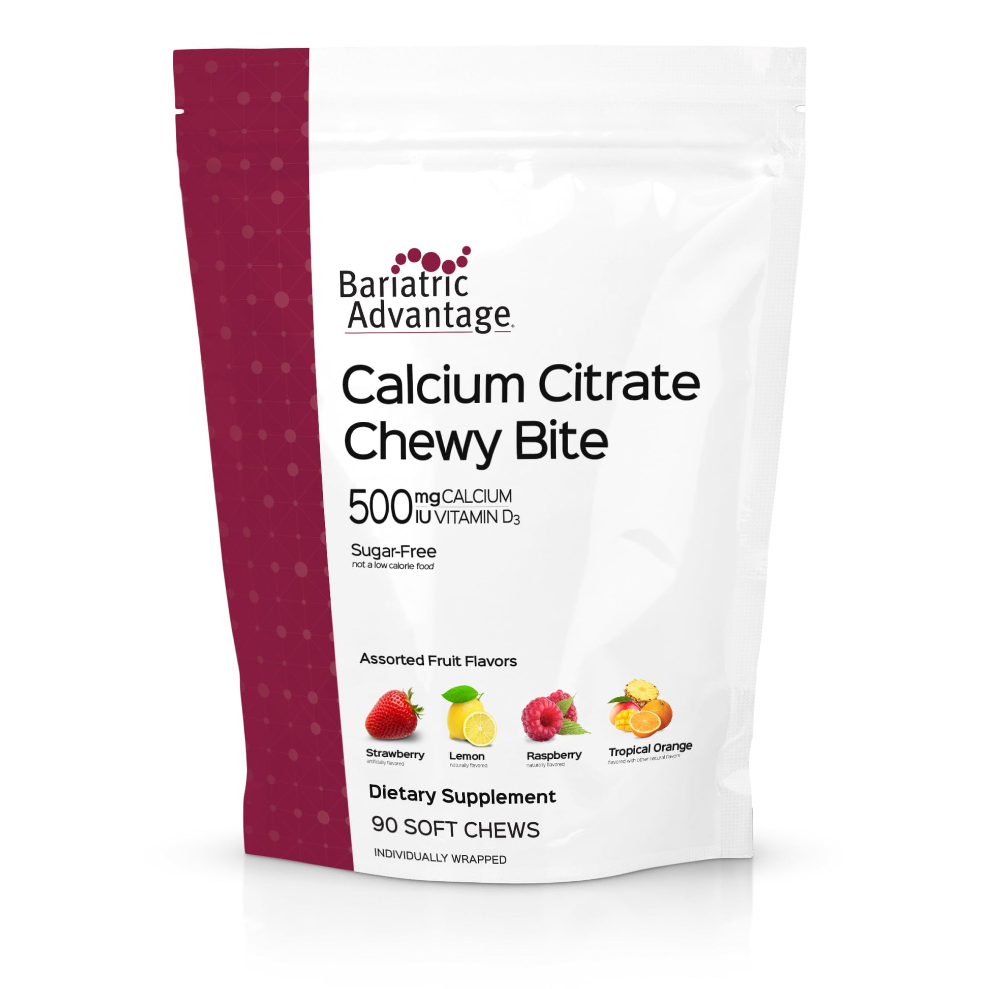 Bariatric Advantage Calcium Citrate Chewy Bites Gummies 90