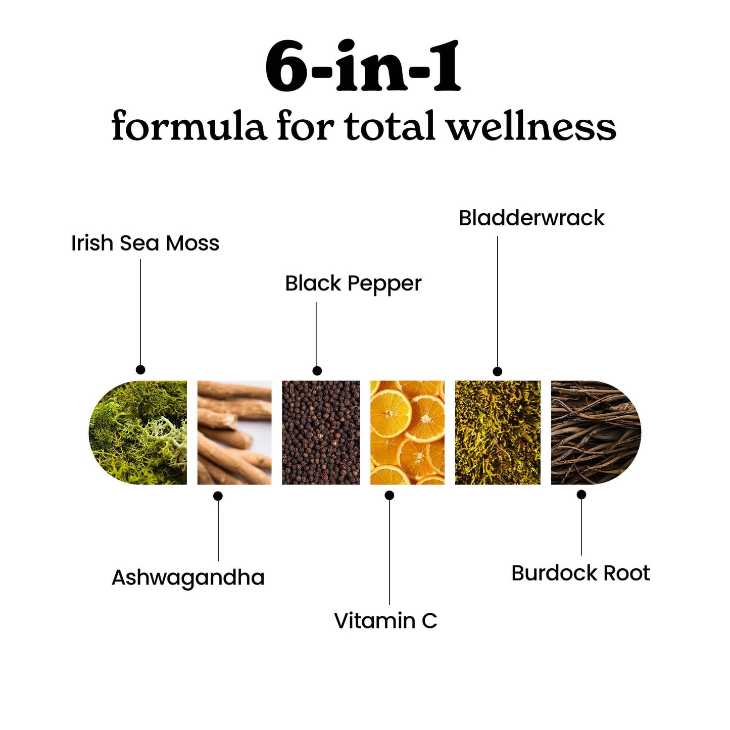 Better Alt All-in-One Vitality & Energy Support Capsule with Iris Sea Moss, Black Seed Oil, Ashwagandha, Burdrock Root, Bladderwrack with Black Pepper & Vitamin C, 1 Count
