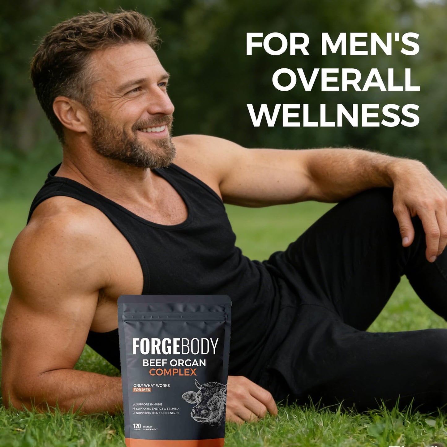 MORANDEE Forgebody Beef Organ Complex Supplement Capsule, 1 Capsule