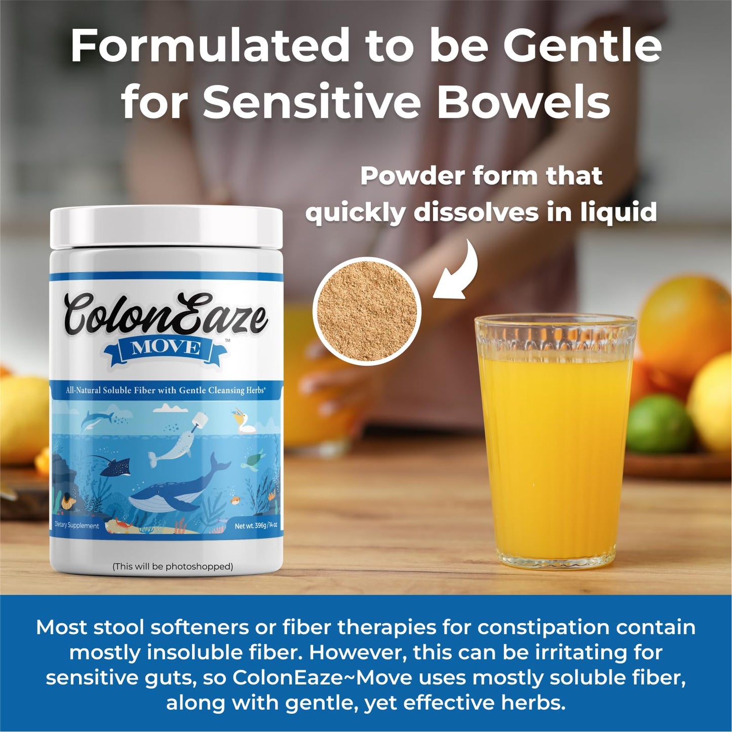 Imix Nutrition ColonEaze Move Powder, 14 oz