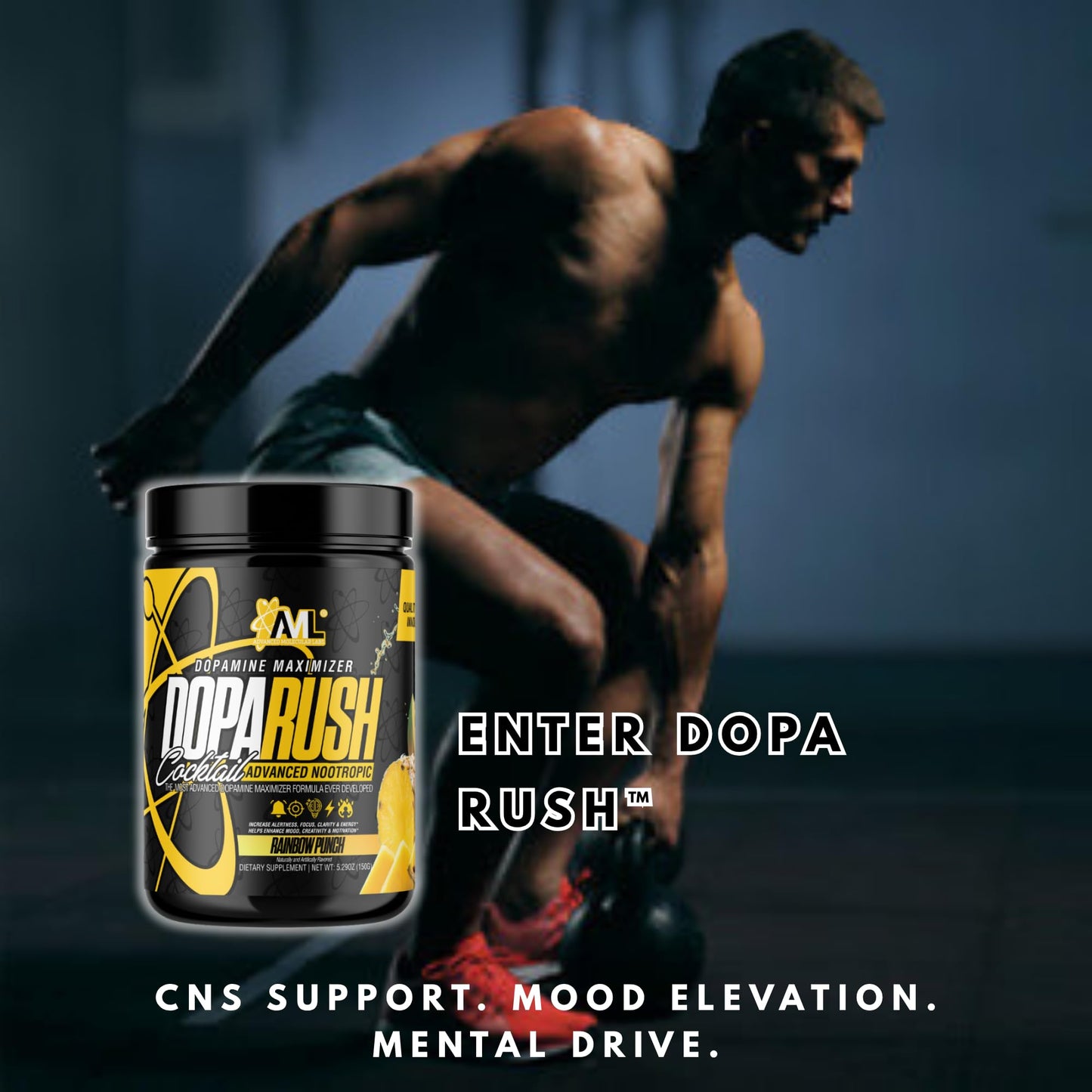 AML Advanced Molecular Labs Dopa Rush Powder 5.29 oz