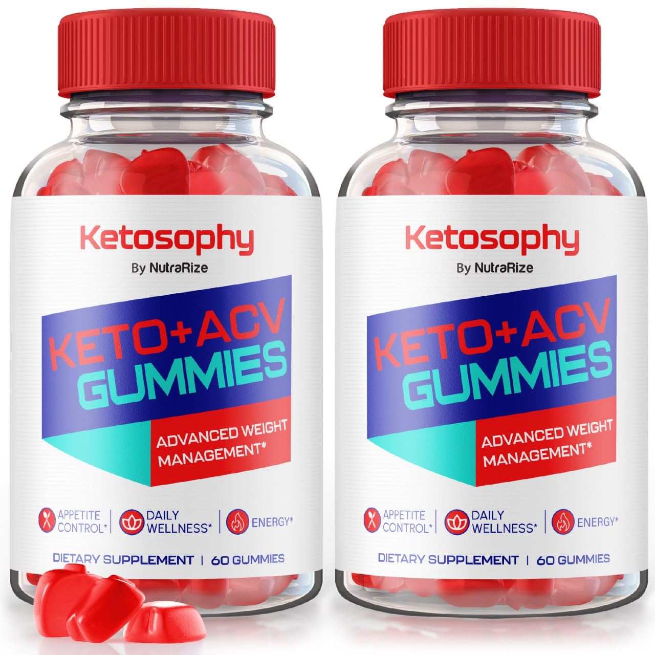 NutraRize Ketosophy Keto + ACV Gummies Gummy 120 Gummies