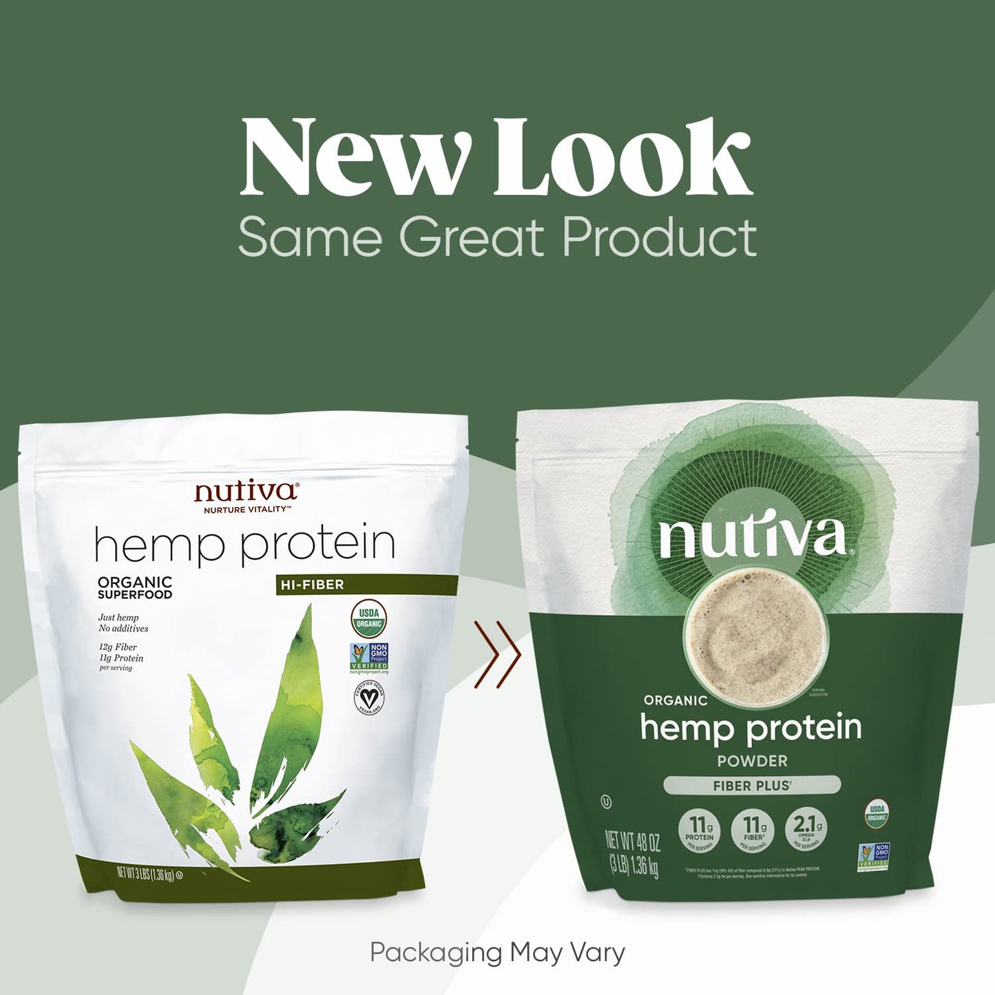 Nutiva Hemp Protein Powder, 3 Pound, 48 Servings